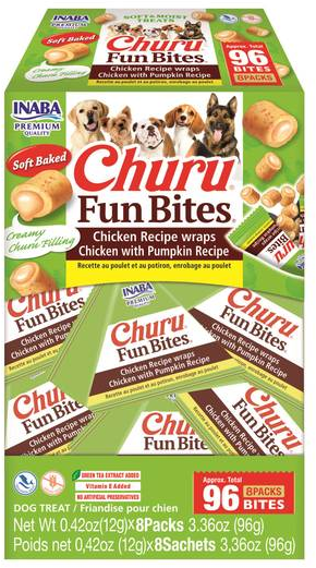 Churu Fun Bites for Dogs, Chicken with Pumpkin