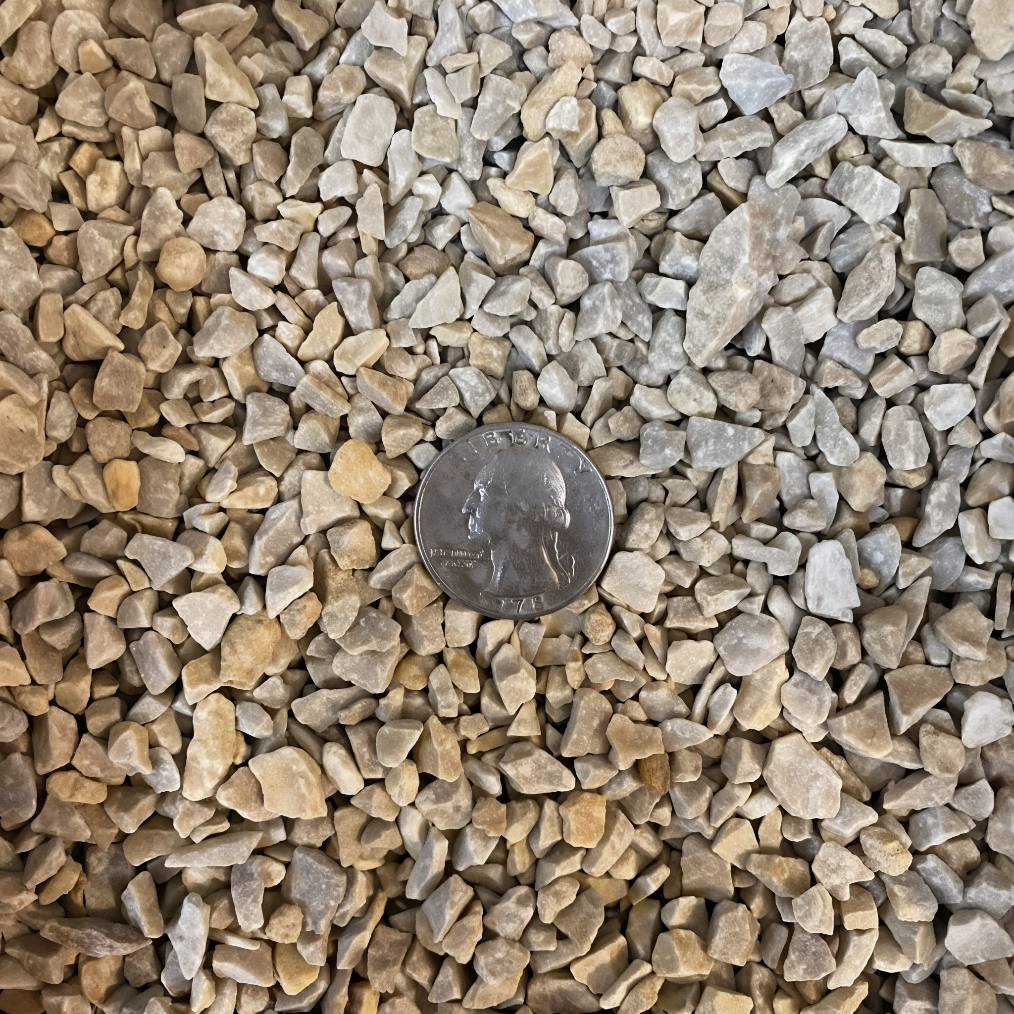 Clean Rice Stone, 1/4 inch aggregate sold by the ton