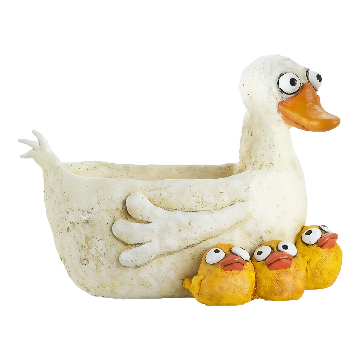 Cohasset Gifts & Gardens Clementine Duck Planter with Ducklings -- product image
