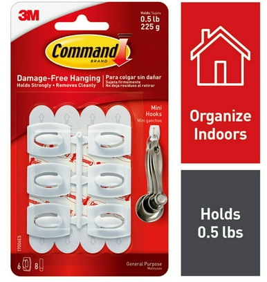 Command Mini Wall Hooks