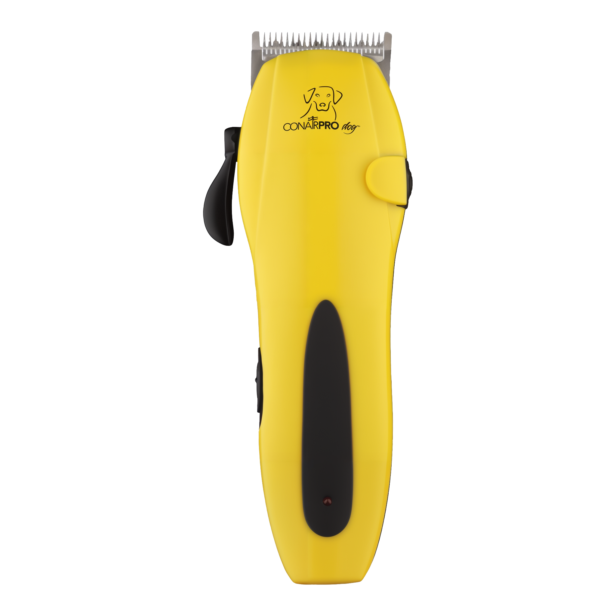 ConairPRO Cordless Clipper 15-Piece Pet Grooming Kit yellow pet clipper front view