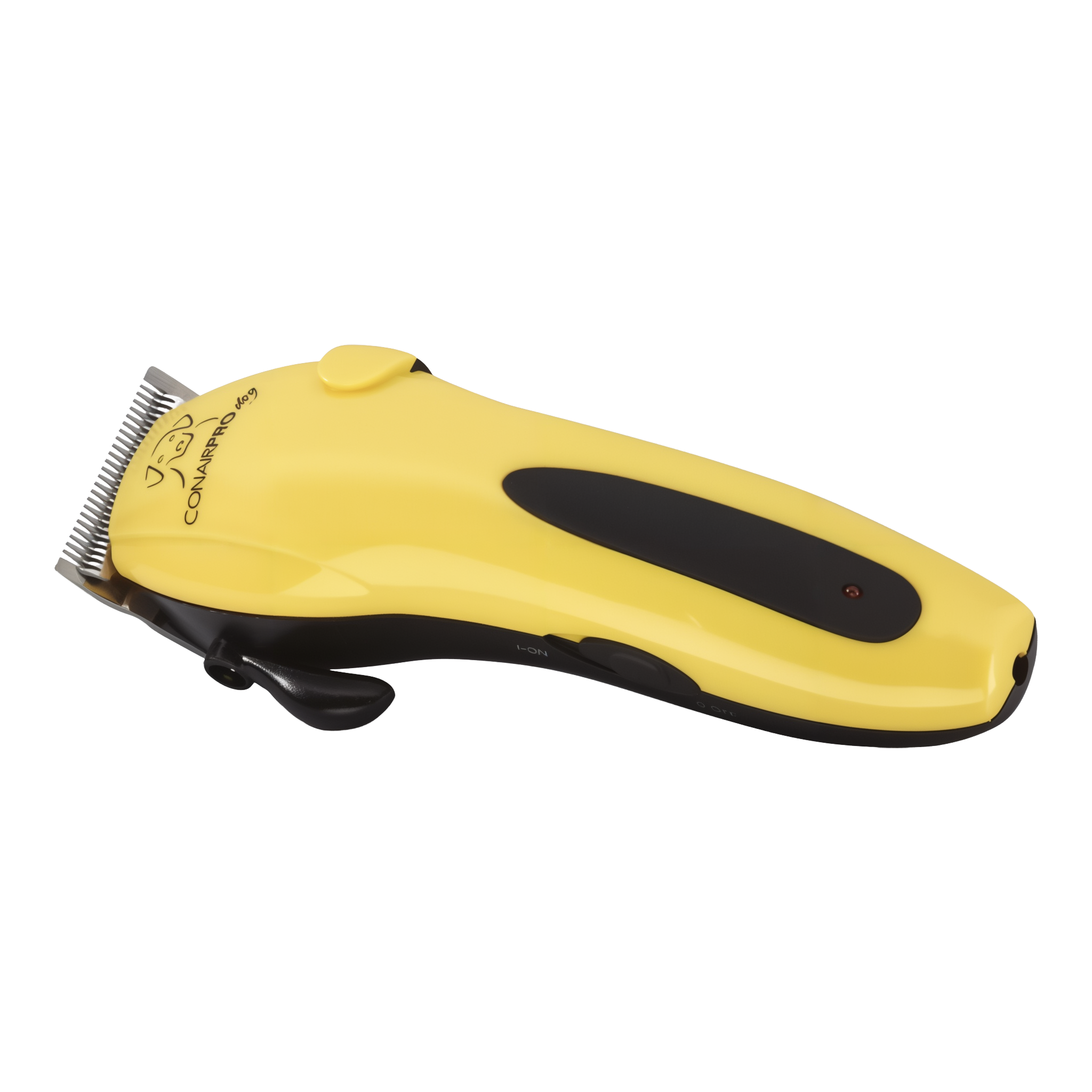 ConairPRO cordless pet clipper side profile with detachable stainless steel blade