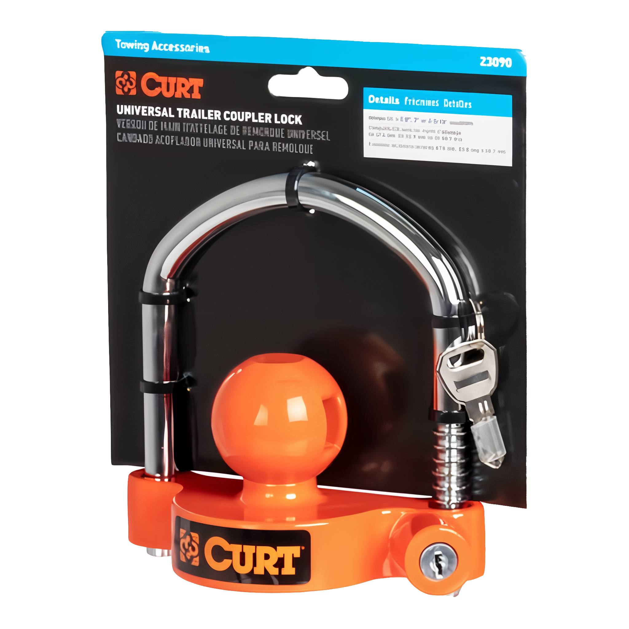 Curt Universal Trailer Coupler Lock