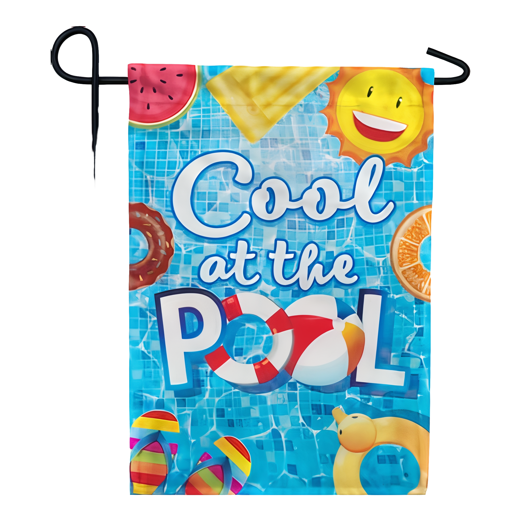 Custom Decor Garden Flag - Cool at the Pool