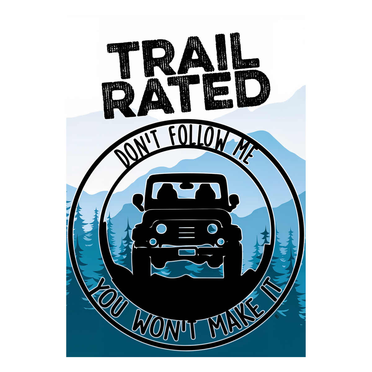 Custom Decor Trail Rated Garden Flag -- artwork