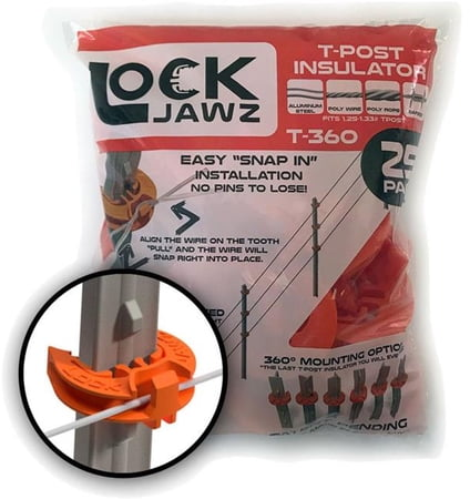 LockJawz T-Post Fence Insulator