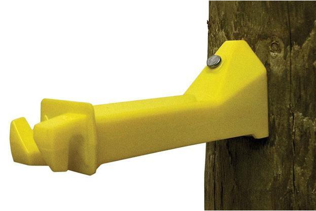 Dare Nail-On Yellow Polyethylene Electric Fence Insulator