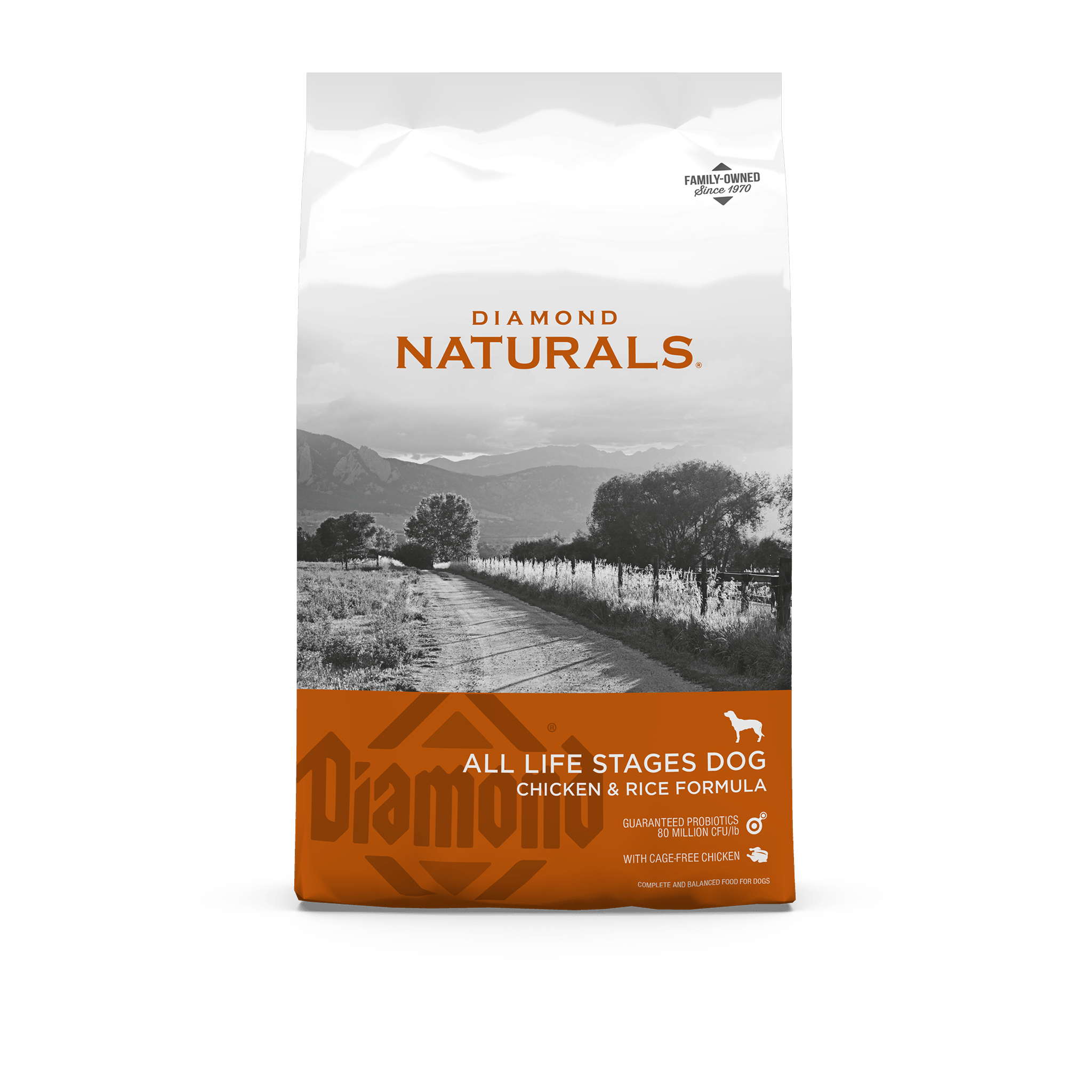 Diamond Naturals All Life Stages Dog Chicken & Rice Formula Dry Dog Food bag