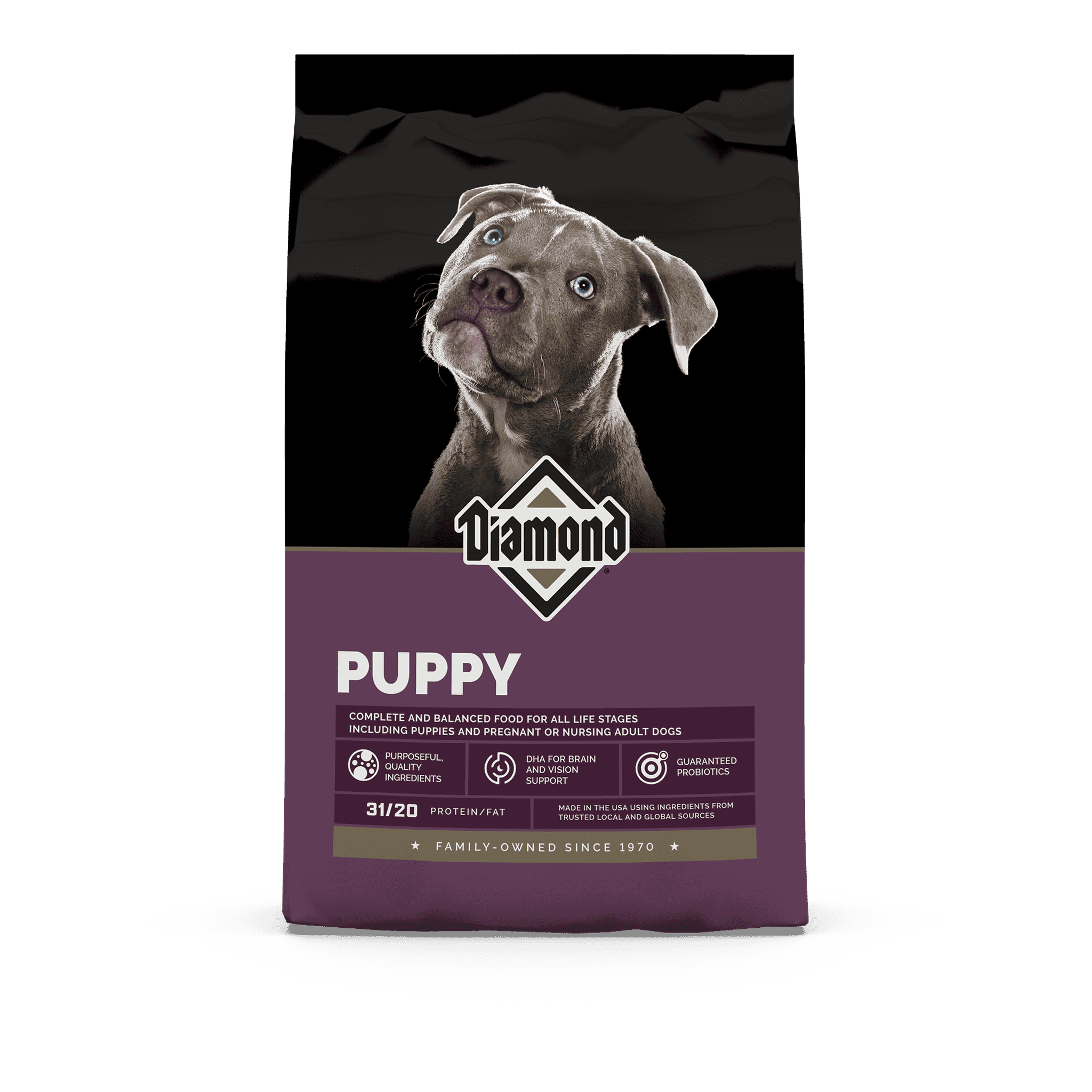 Diamond Puppy Formula Dry Dog Food bag