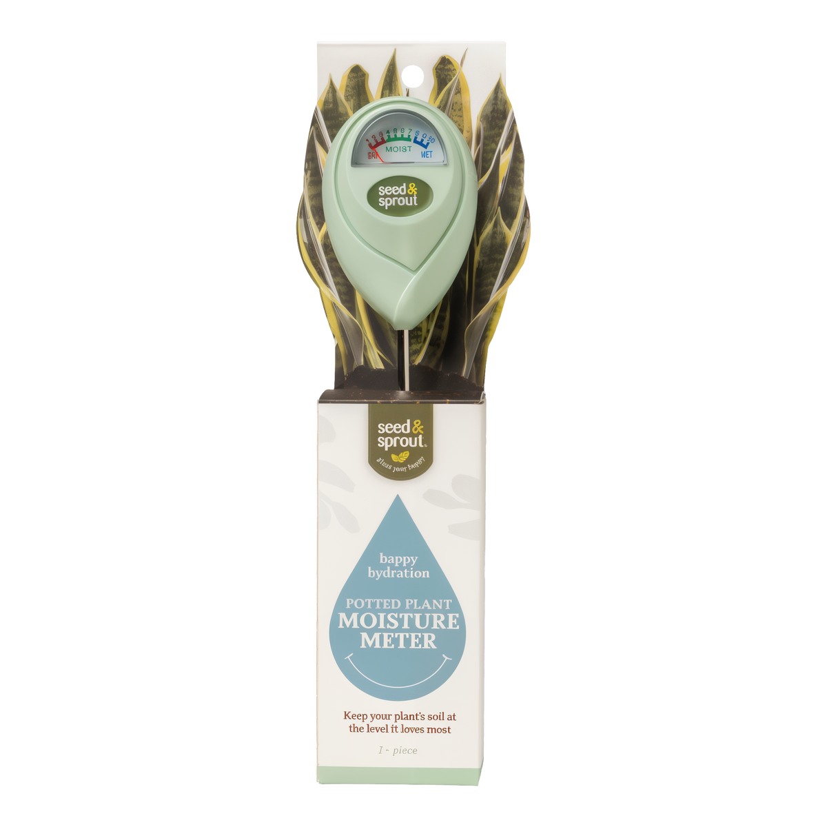 DM Merchandising Seed & Sprout Potted Plant Moisture Meter -- packaging