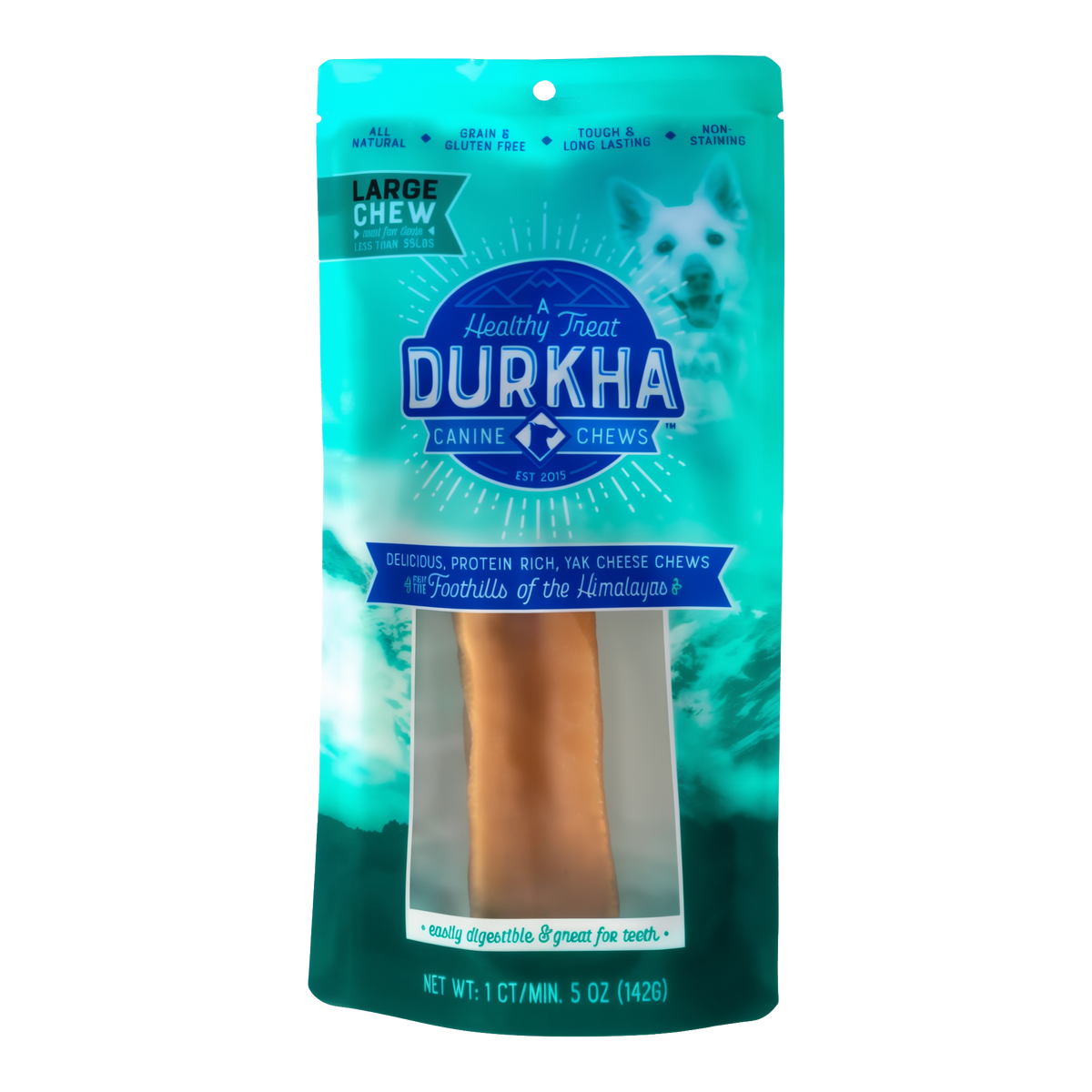 Durkha Yak Cheese Chews -- large chew bag front