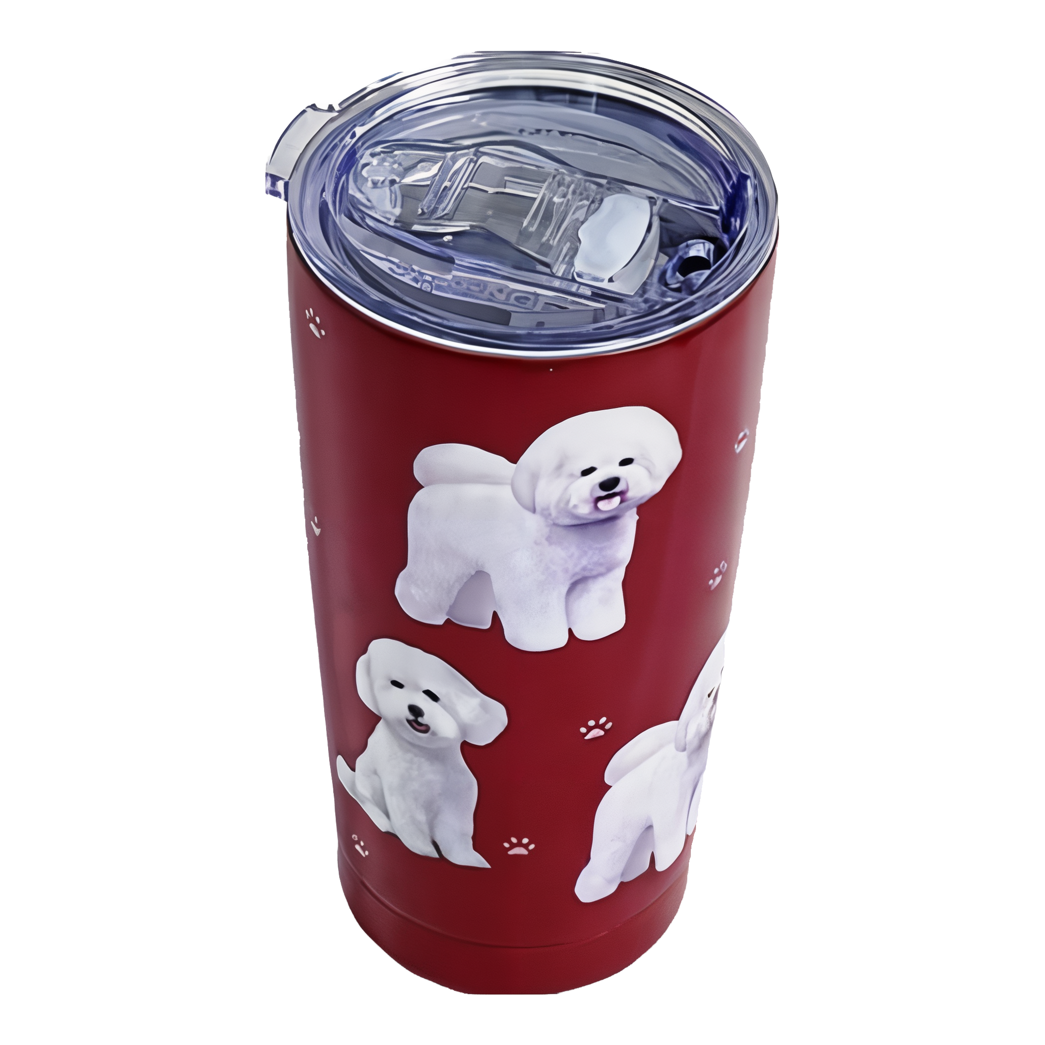 Serengeti Stainless Steel Bichon Frise Tumblers Vacuum Insulated Travel Mug