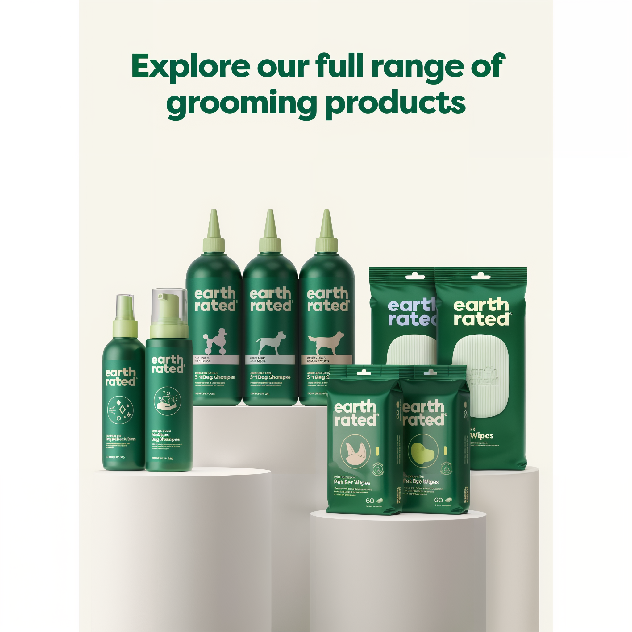 Explore the full range of Earth Rated grooming products
