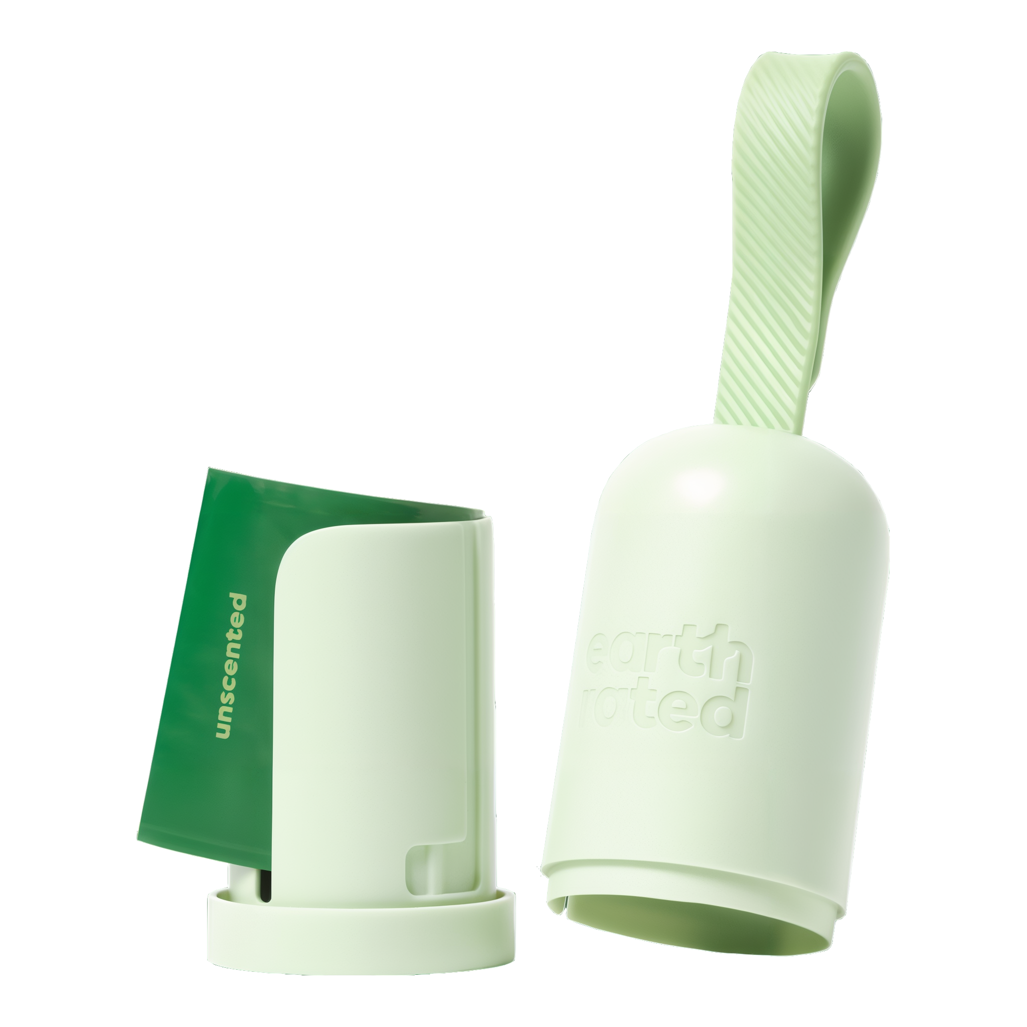 Earth Rated dispenser twists open to load a new bag roll