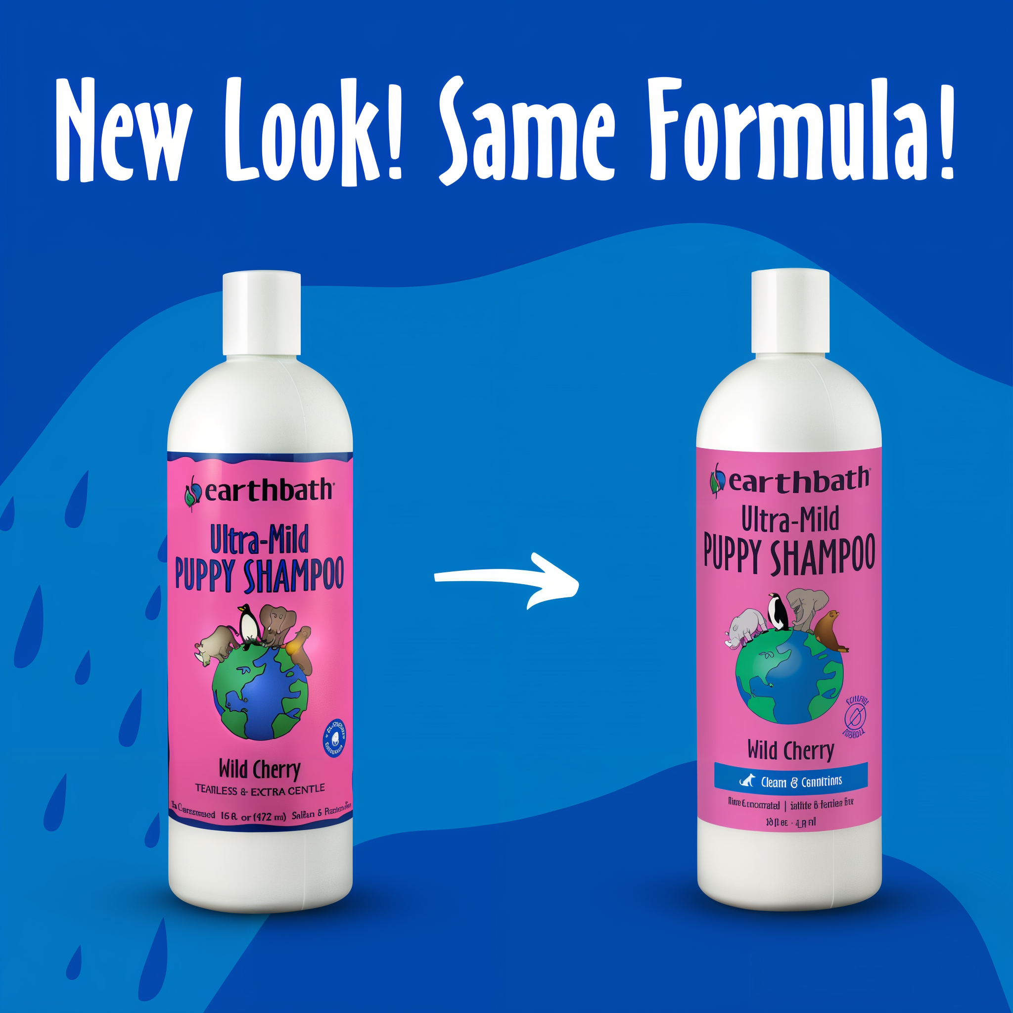 New look same formula packaging update for Earthbath Ultra-Mild Puppy Shampoo