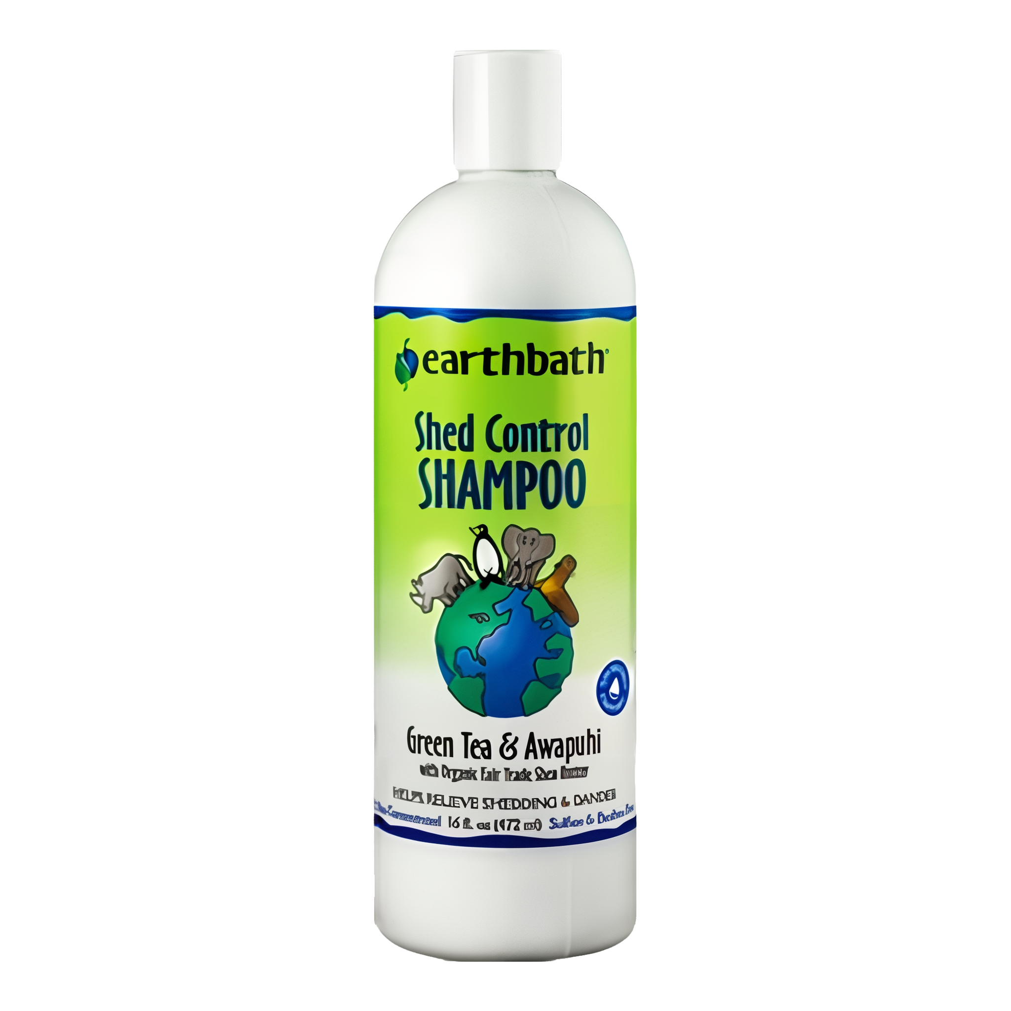 Earthbath Green Tea & Awapuhi Shed Control Shampoo for Cat & Dog