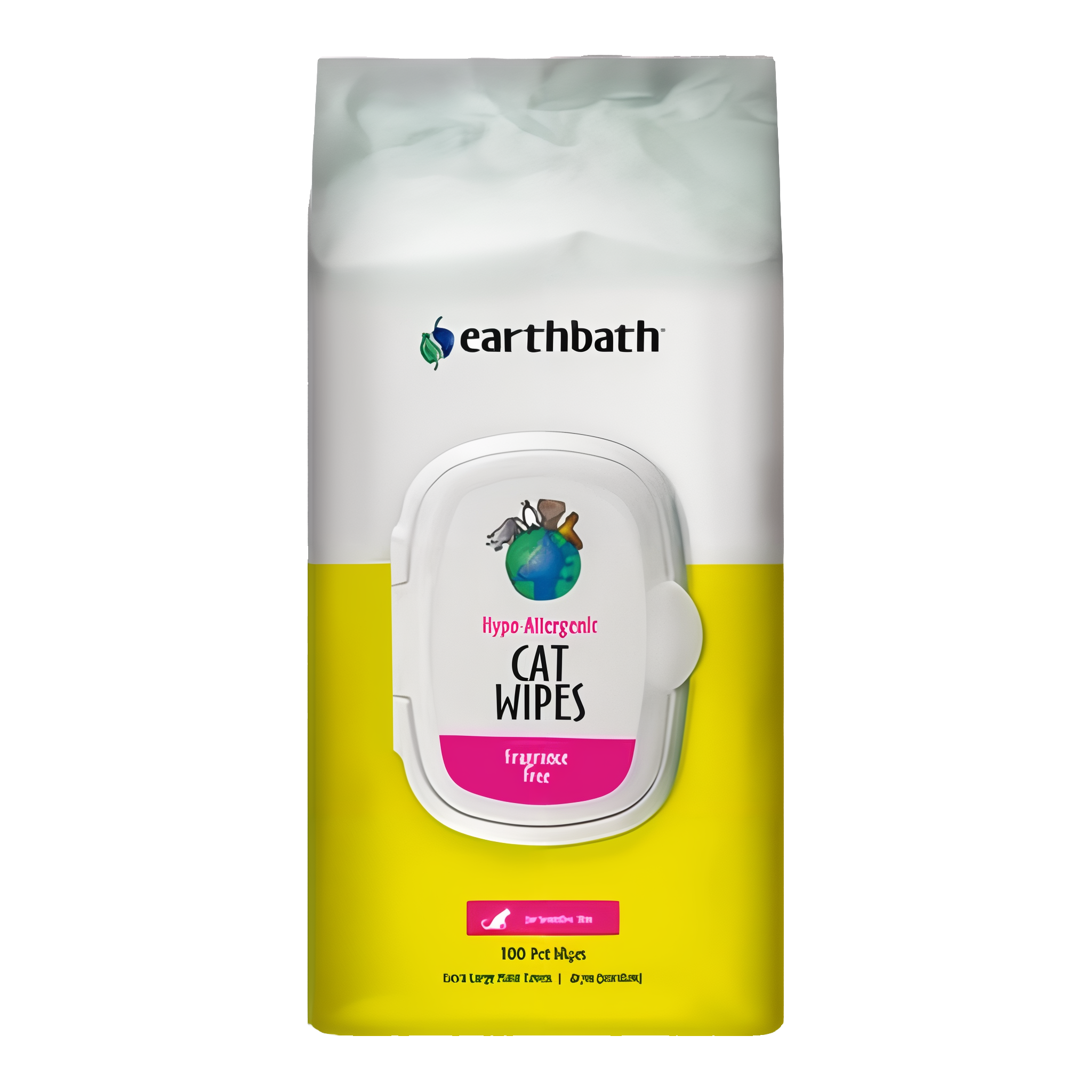 Earthbath Hypo-Allergenic Fragrance Free Grooming Cat Wipes