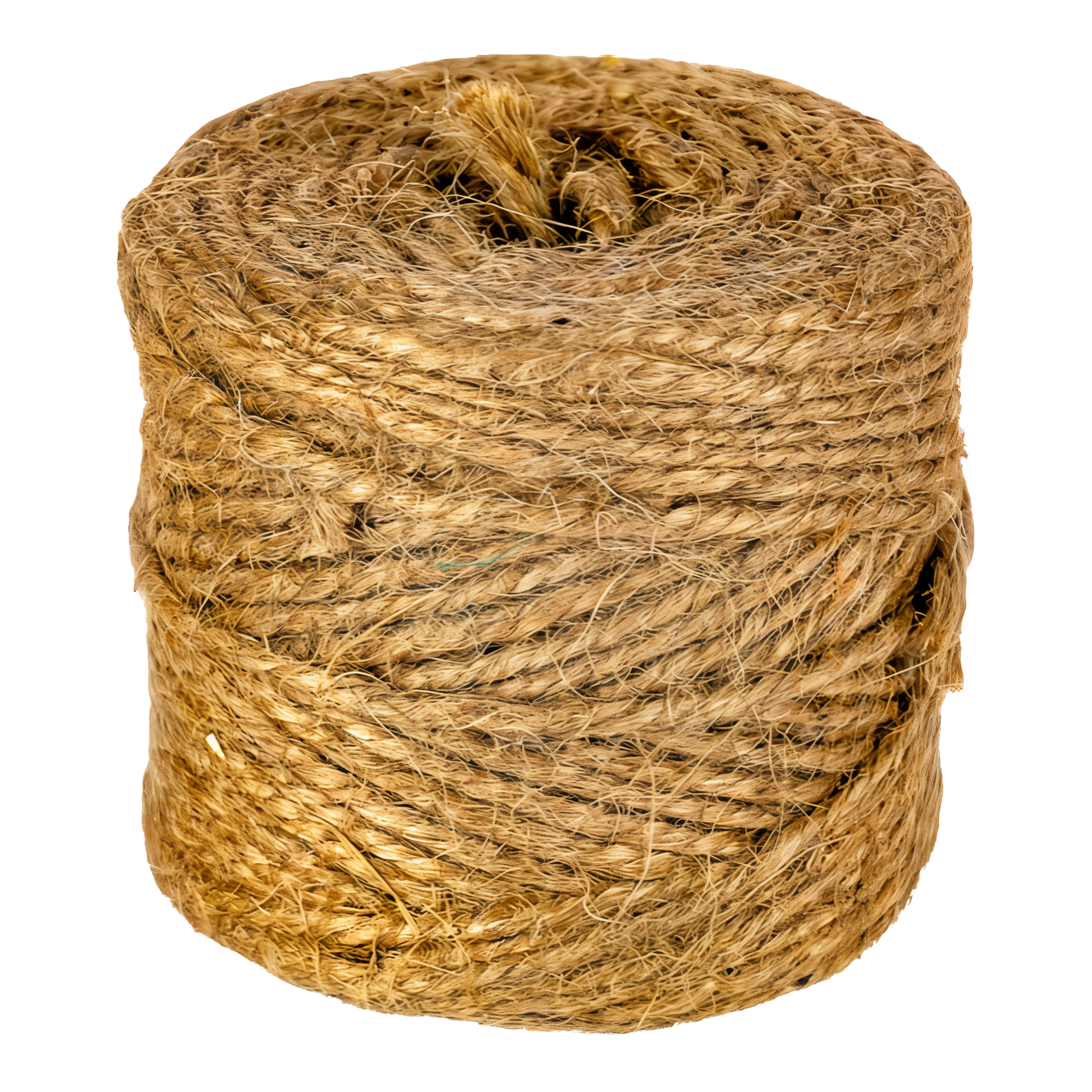 Eaton Brothers 3-Ply All-Natural Jute Twine spool close-up showing twisted natural 3-ply jute fiber