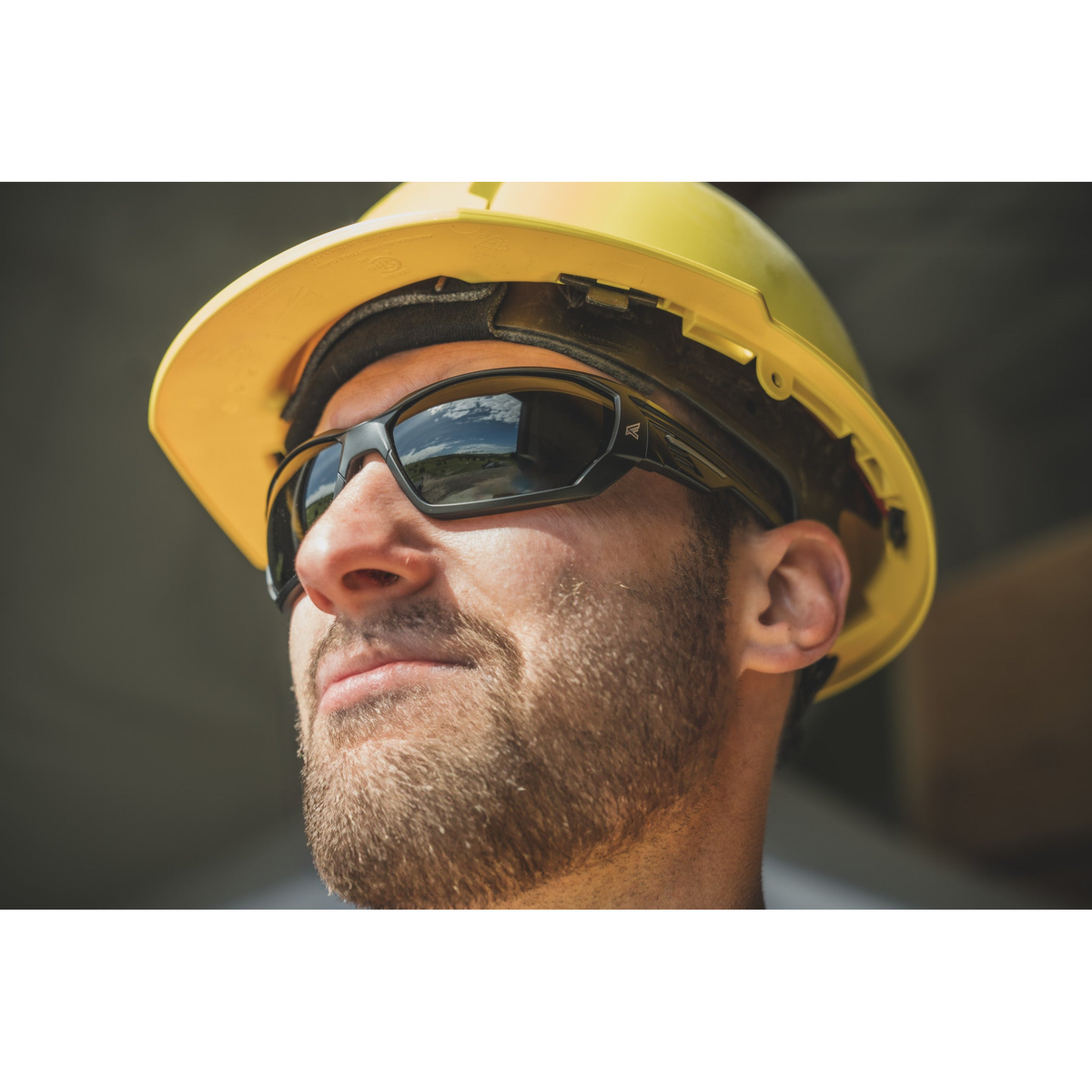Edge Dawson Smoke Polarized Safety Glasses -- lifestyle