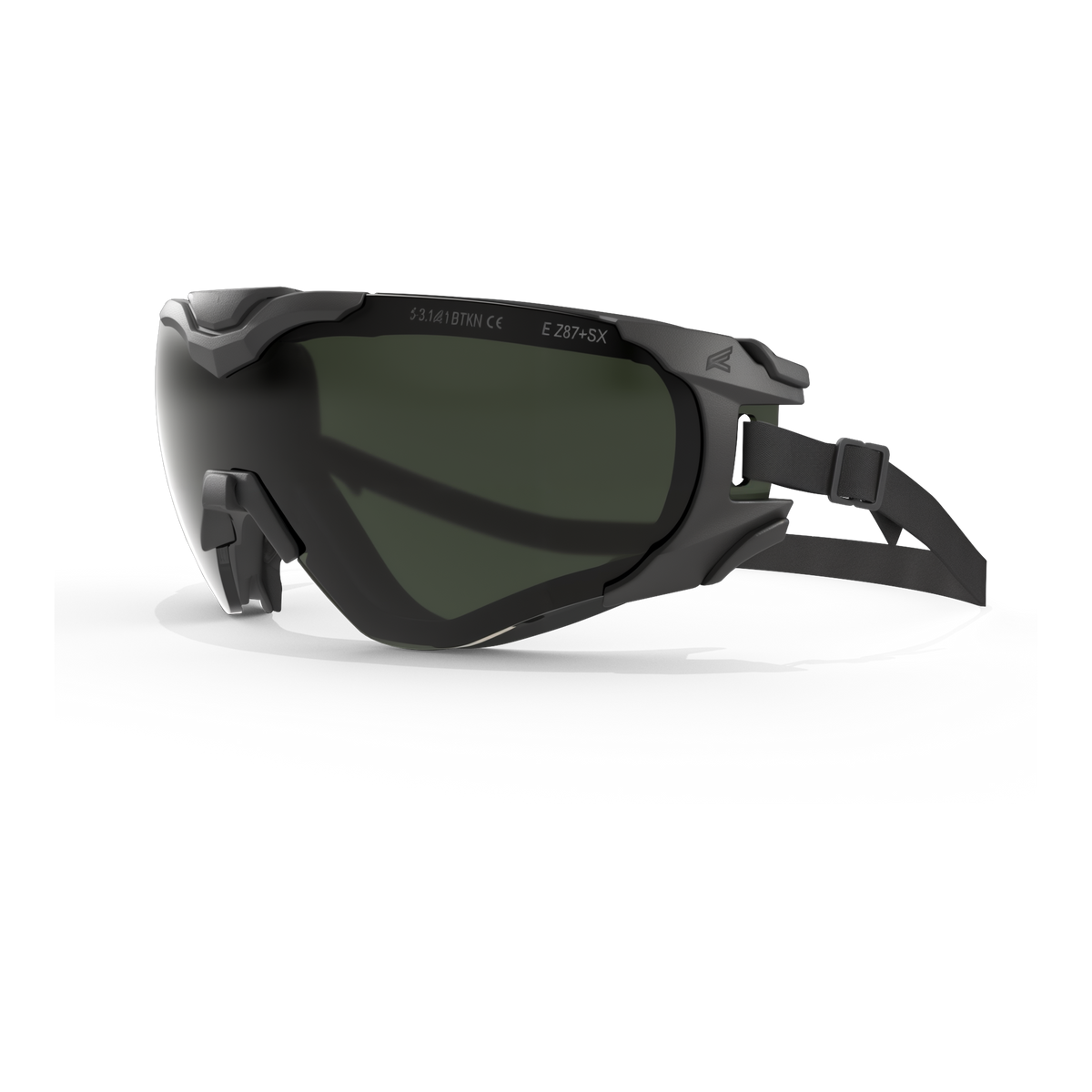 Edge Eyewear Super 64 Ballistic Goggles Matte Black TPR -- product image