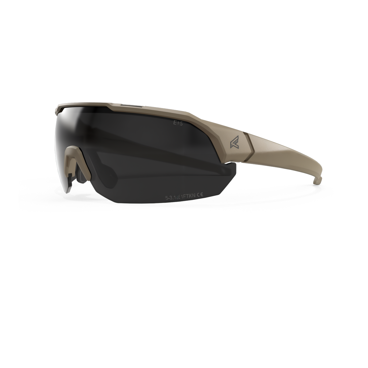Edge Overlord G2 Polarized Smoke Vapor Shield Tactical Glasses -- product image