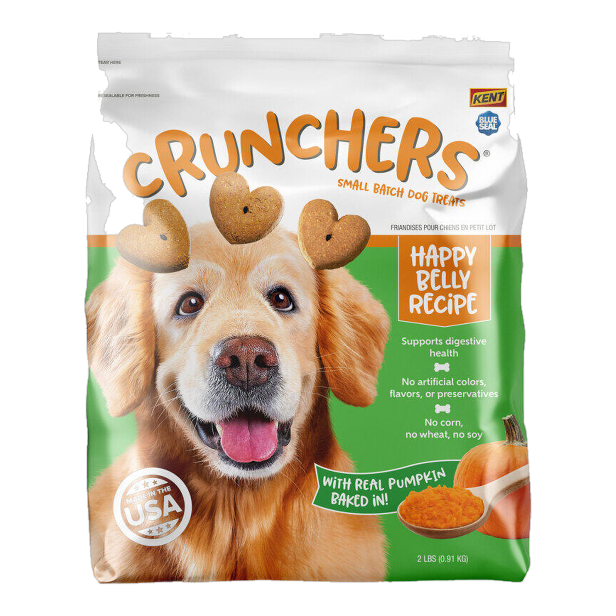Blue Seal Crunchers Happy Belly Recipe Dog Biscuits 2 LB