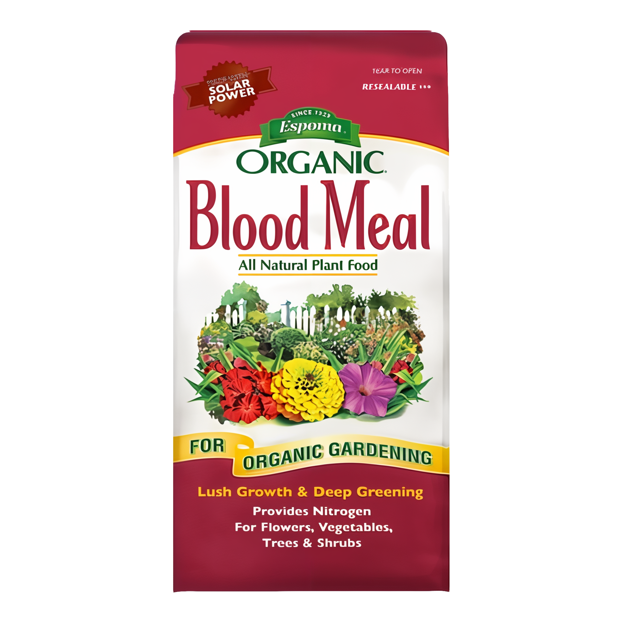 Espoma Organic Blood Meal All Natural Plant Food in a 17 pound bag