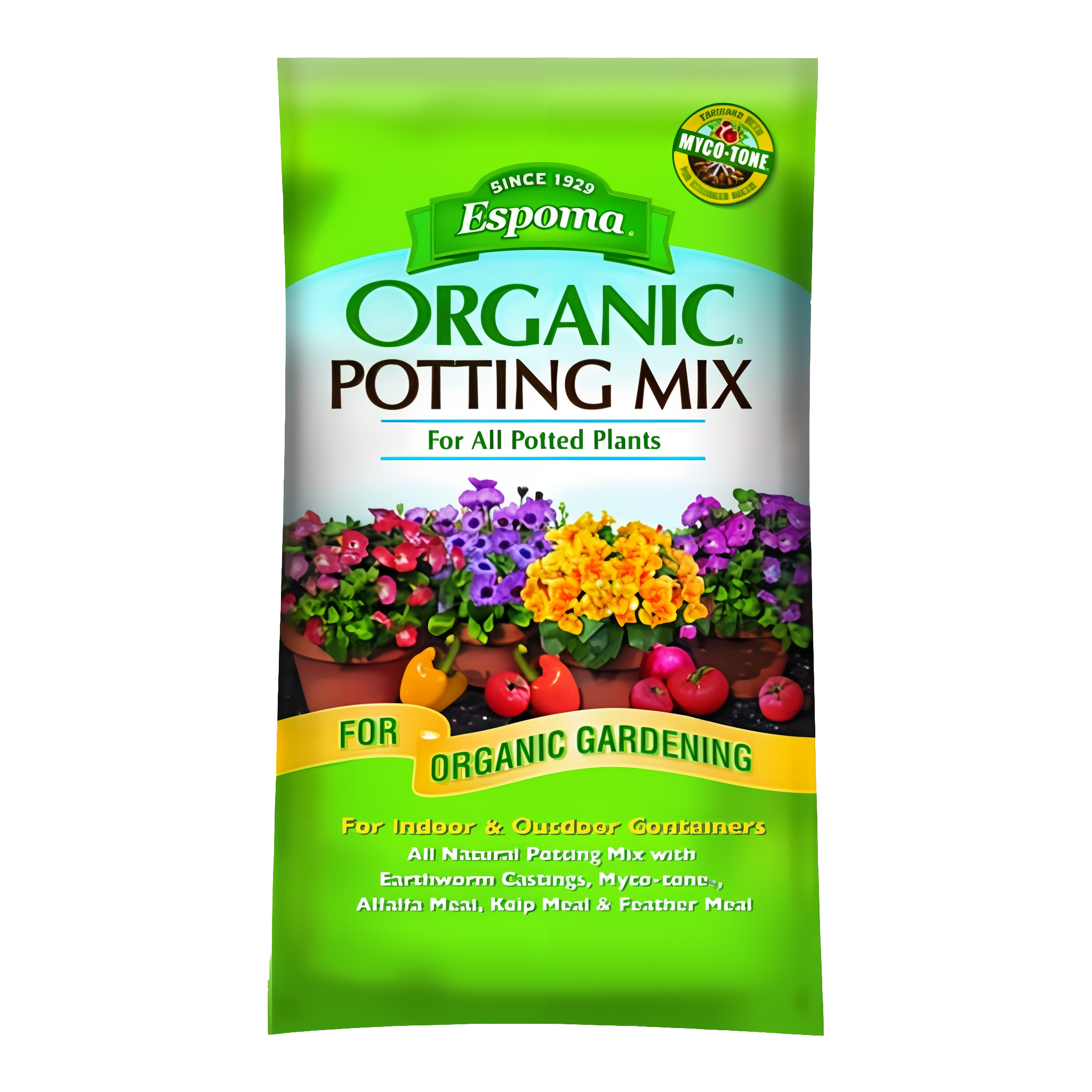 Espoma Organic Potting Soil Mix, 16 quart bag for larger plants
