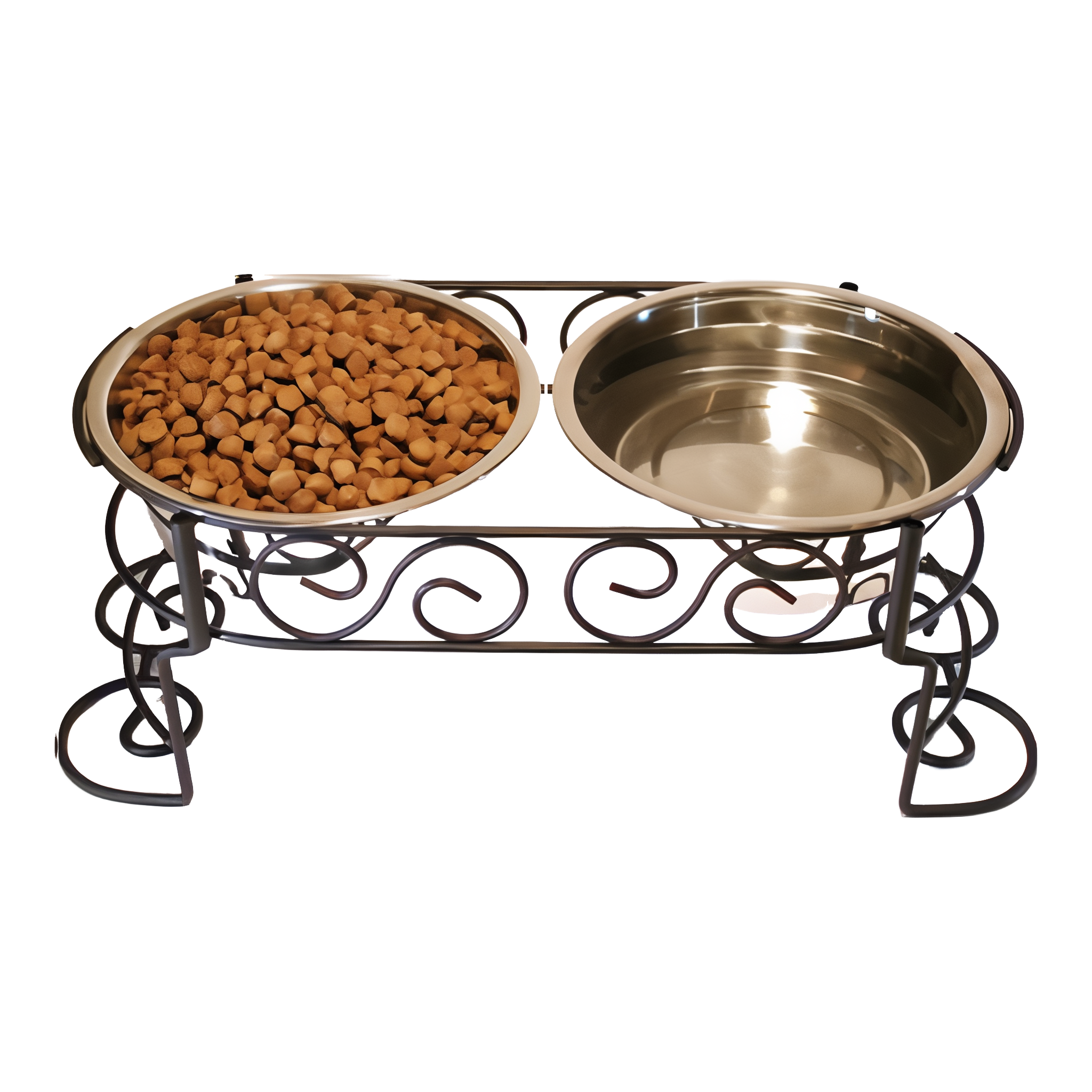 Ethical Pet Products Spot Scroll Work Stainless Steel Double Diner