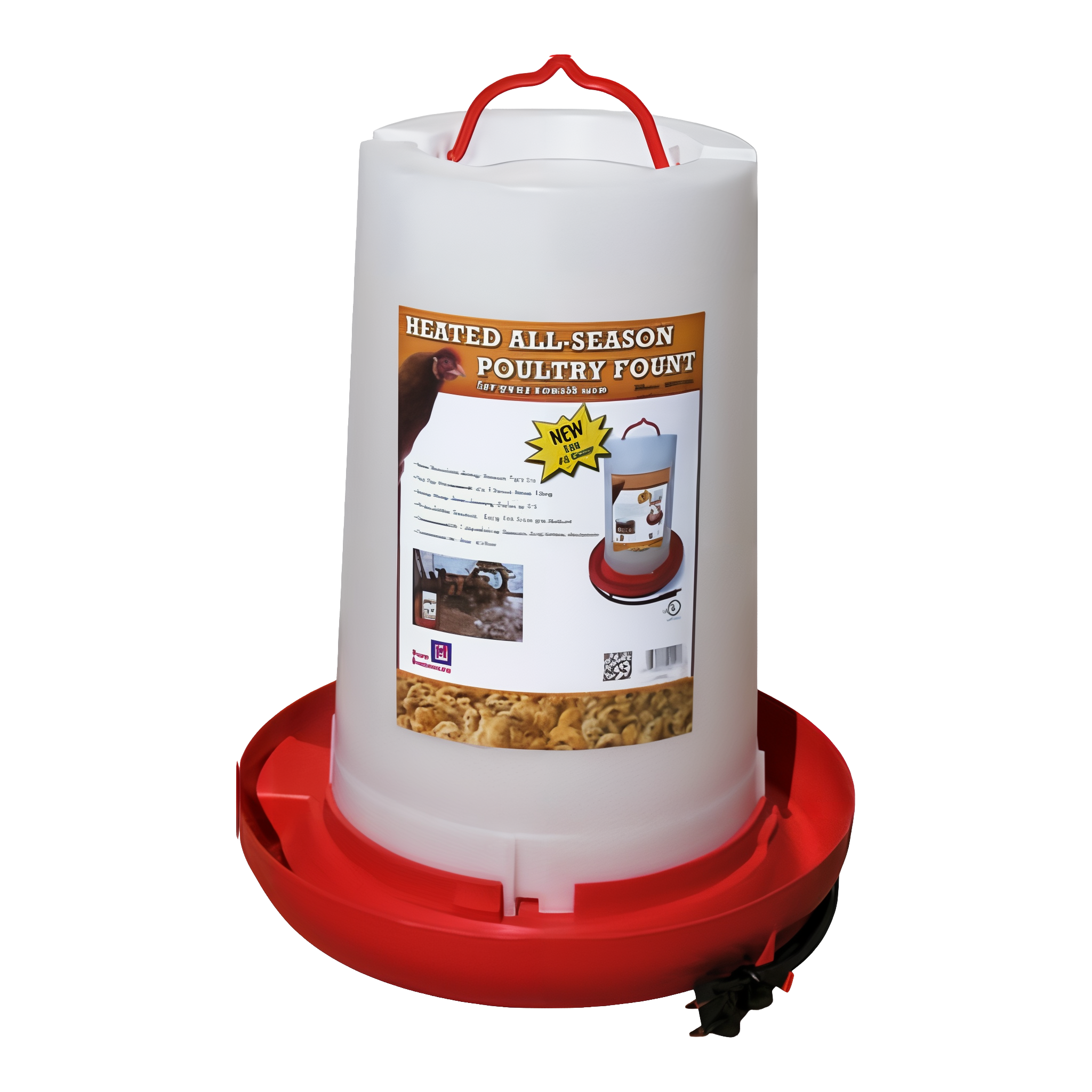 Farm Innovators Heated Hanging Poultry Water Fountain