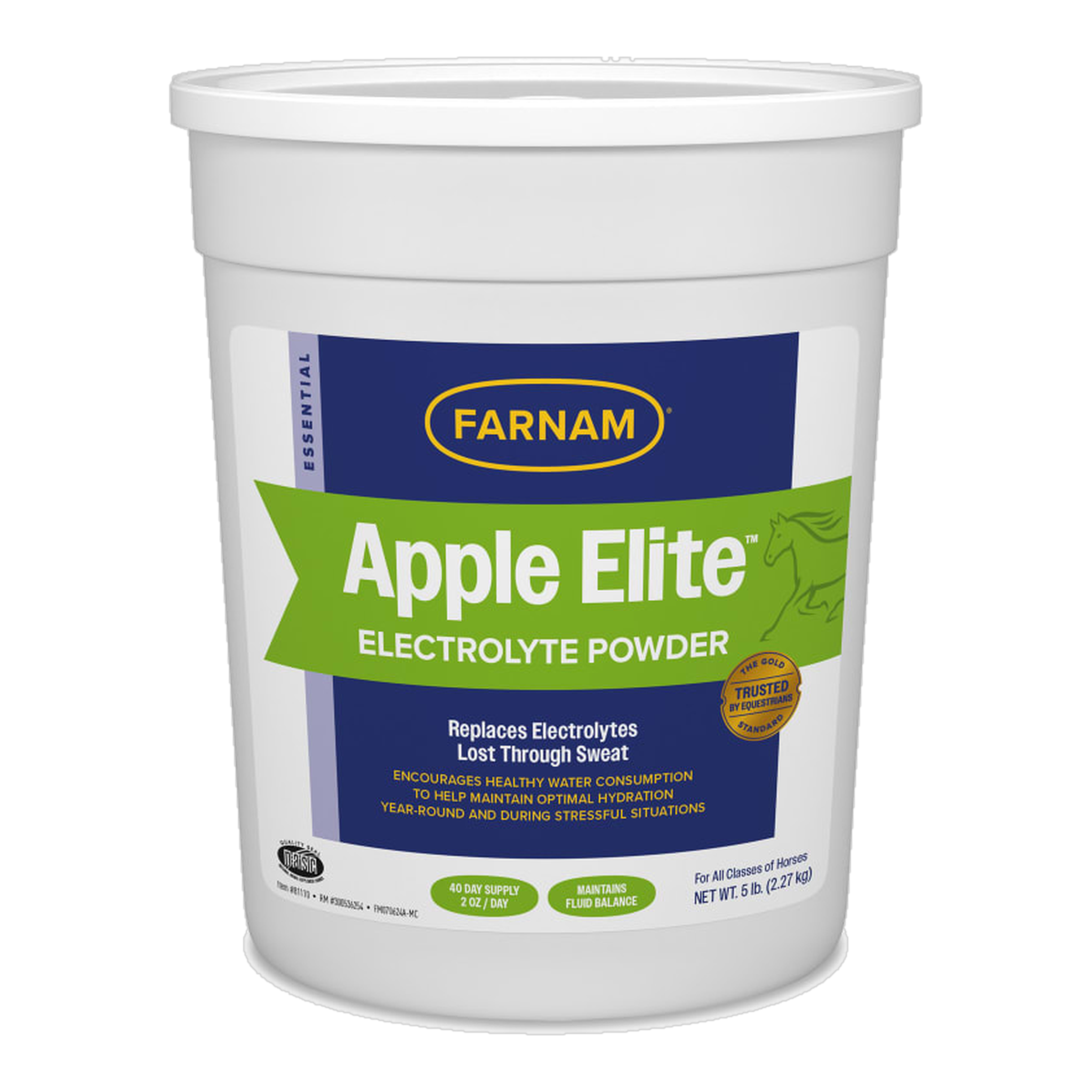 Farnam Apple Elite Electrolyte Powder front of package #5 lb