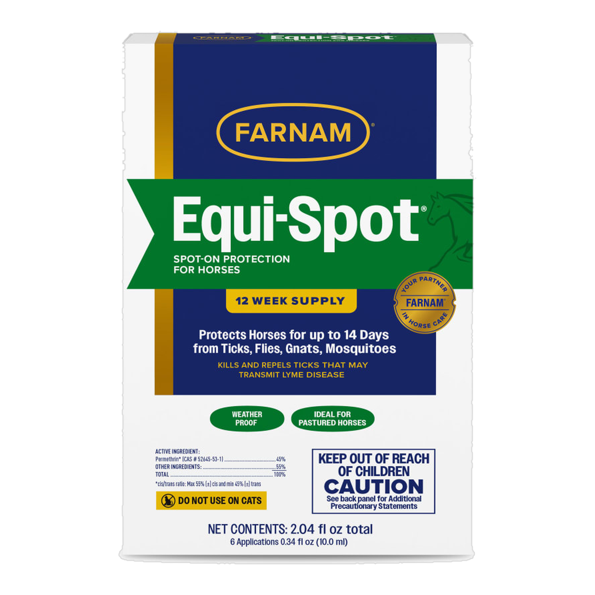 Farnam Equi-Spot Spot-On Protection for Horses front of package