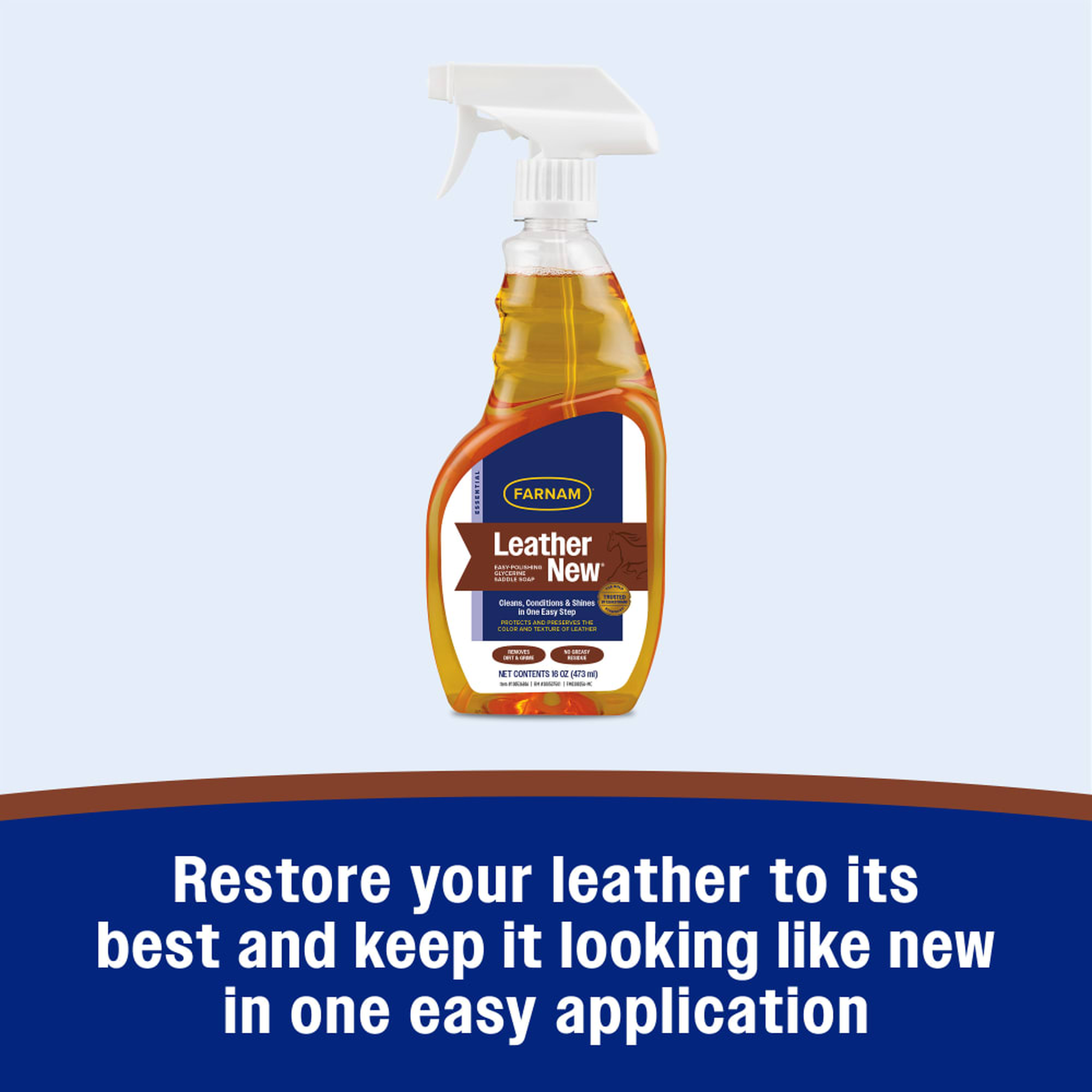 Restore your leather to its best and keep it looking like new in one easy application