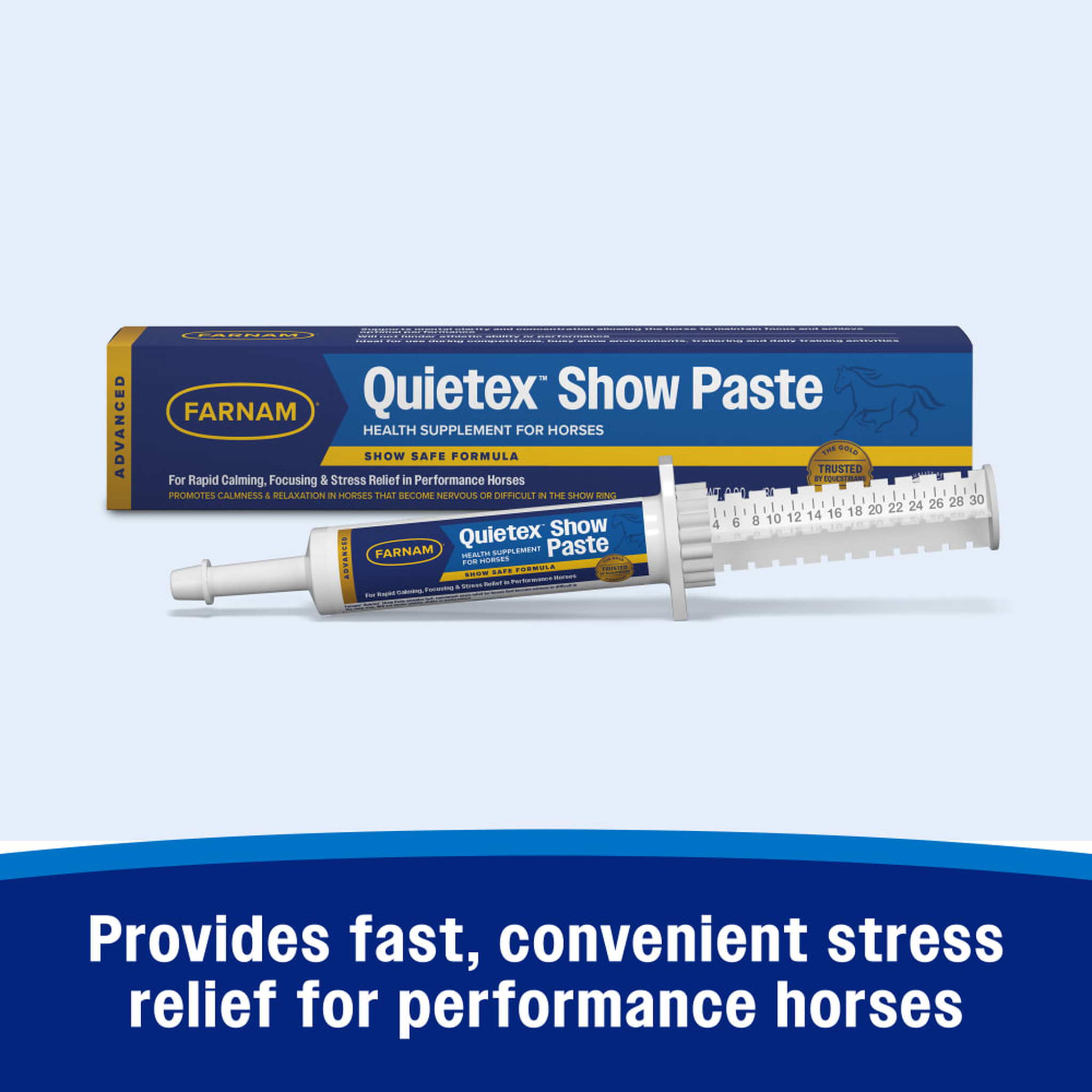 Farnam Quietex Show Paste - Provides fast, convenient stress relief for performance horses