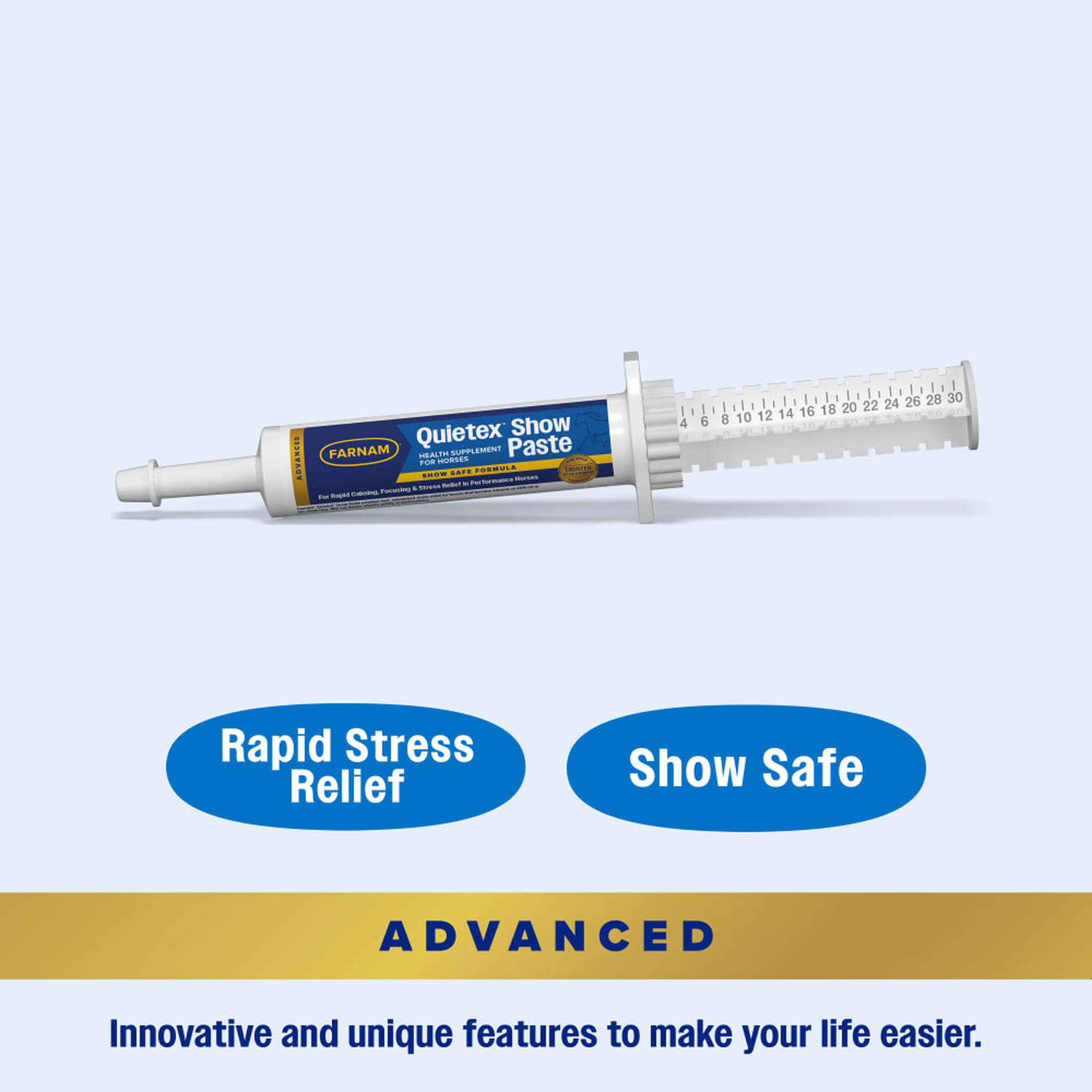 Farnam Quietex Show Paste - Innovative and unique features to make your life easier