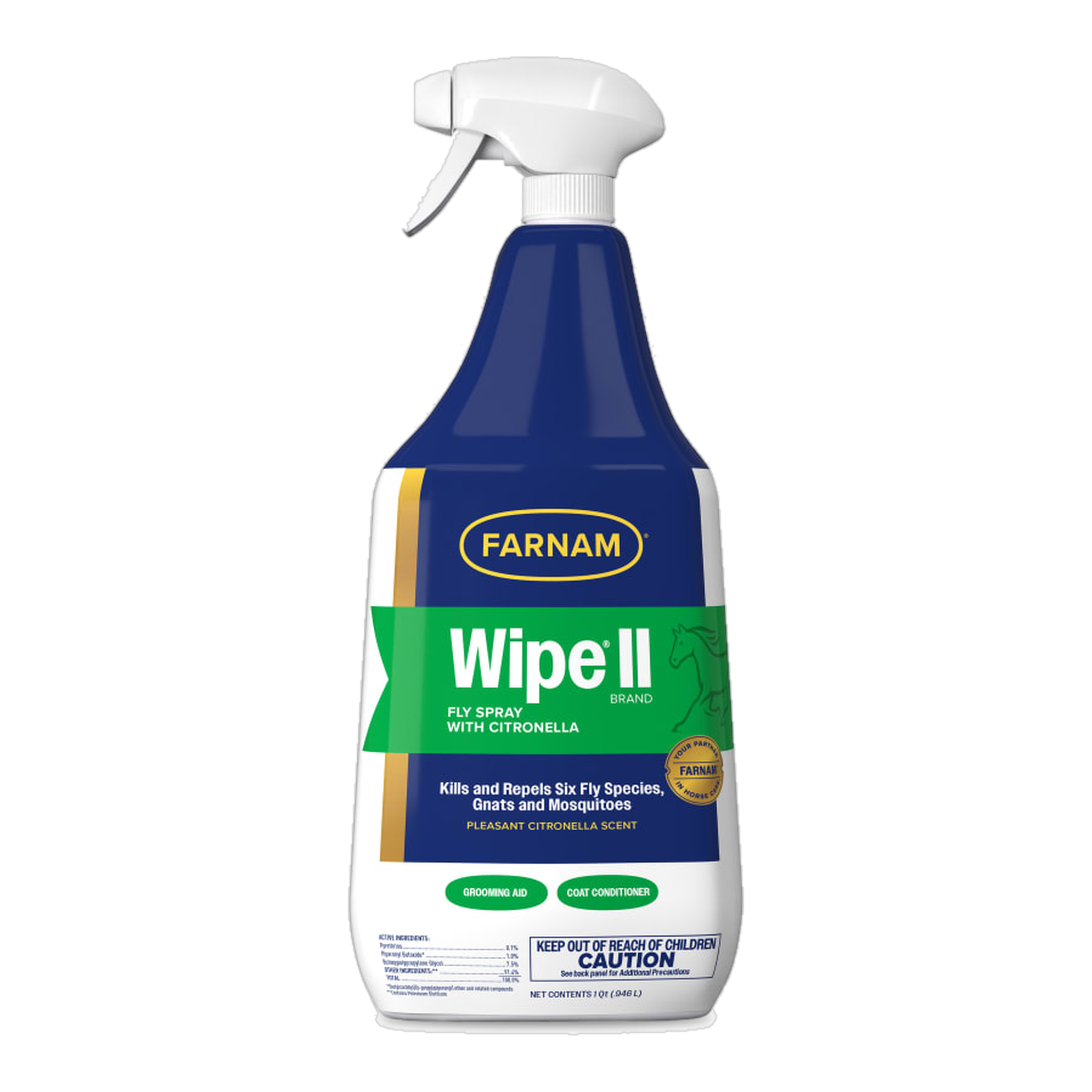 Farnam Wipe II Brand Fly Spray with Citronella front of package