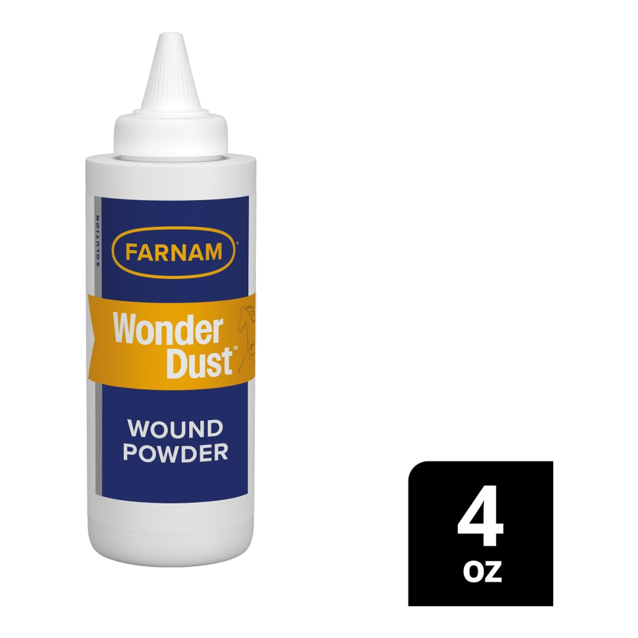 Farnam Wonder Dust Wound Powder package showing size