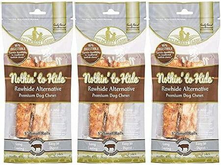 Fieldcrest Farms Beef Rolls Small Digestible Collagen-Based Dog Chews