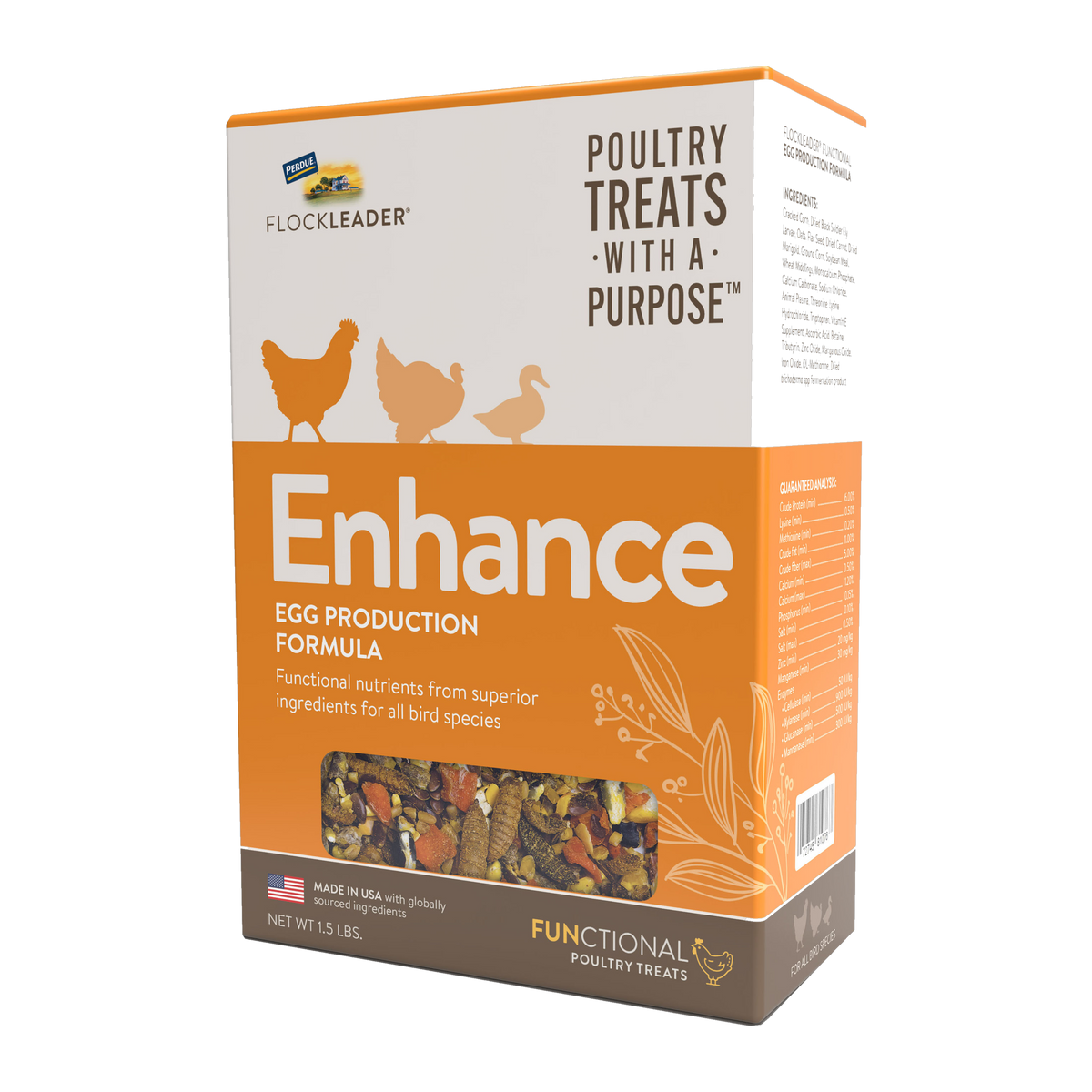 FlockLeader Enhance Poultry Treats Egg Production Formula 3.5 lb -- product image