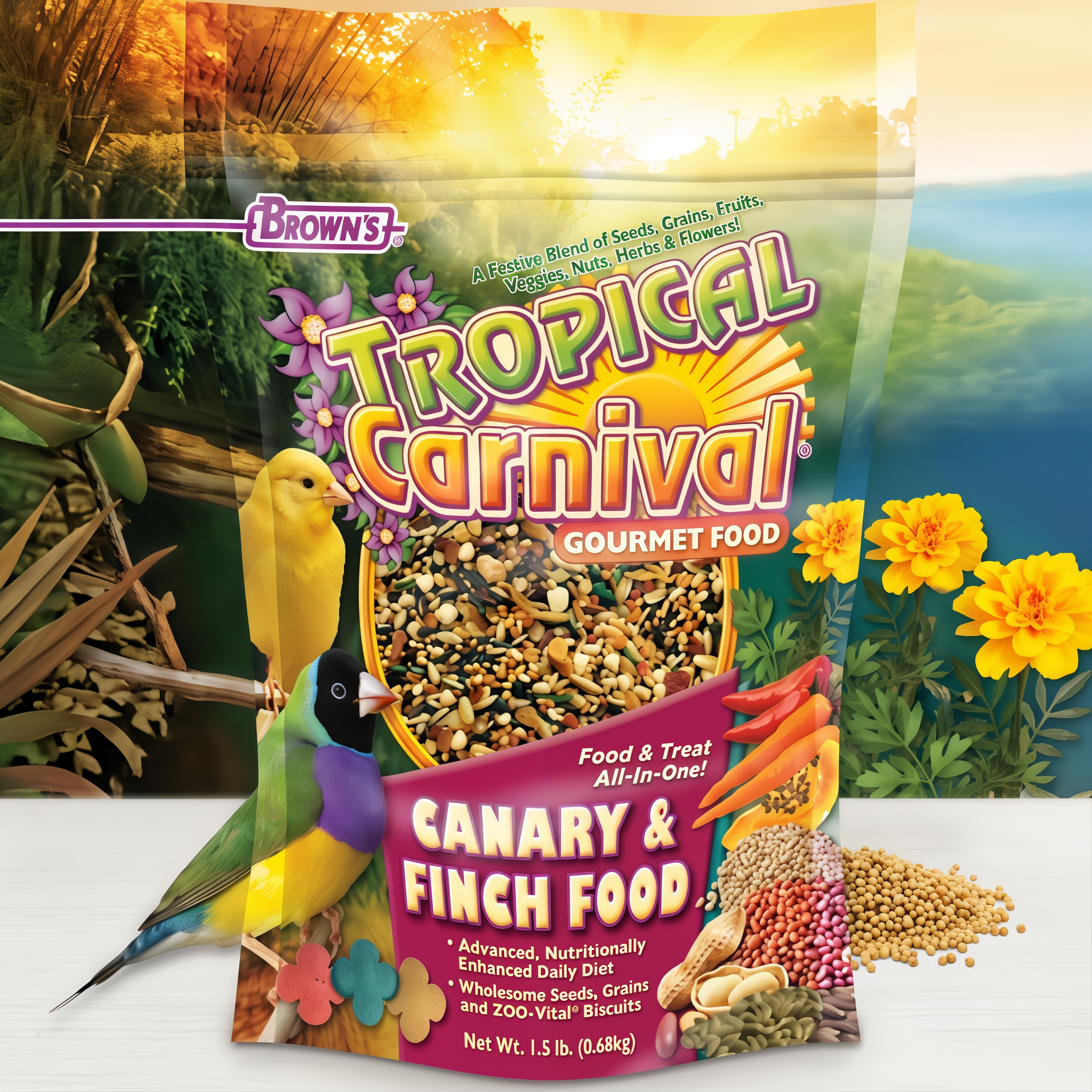 Tropical Carnival Canary And Finch Food