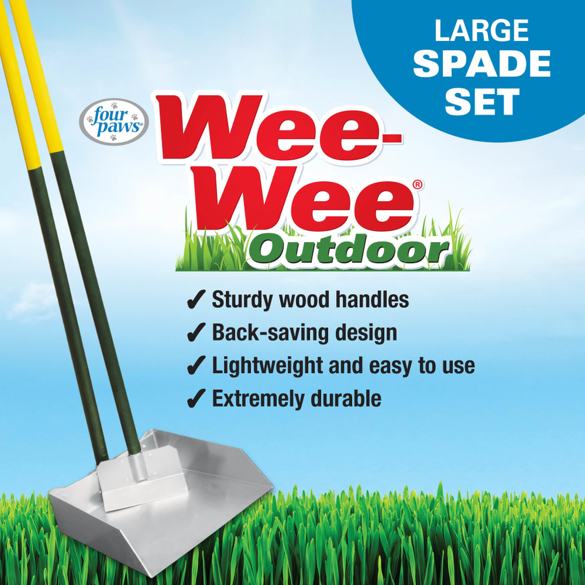 Four Paws Wee-Wee Dog Poop Spade and Scooper Set product details