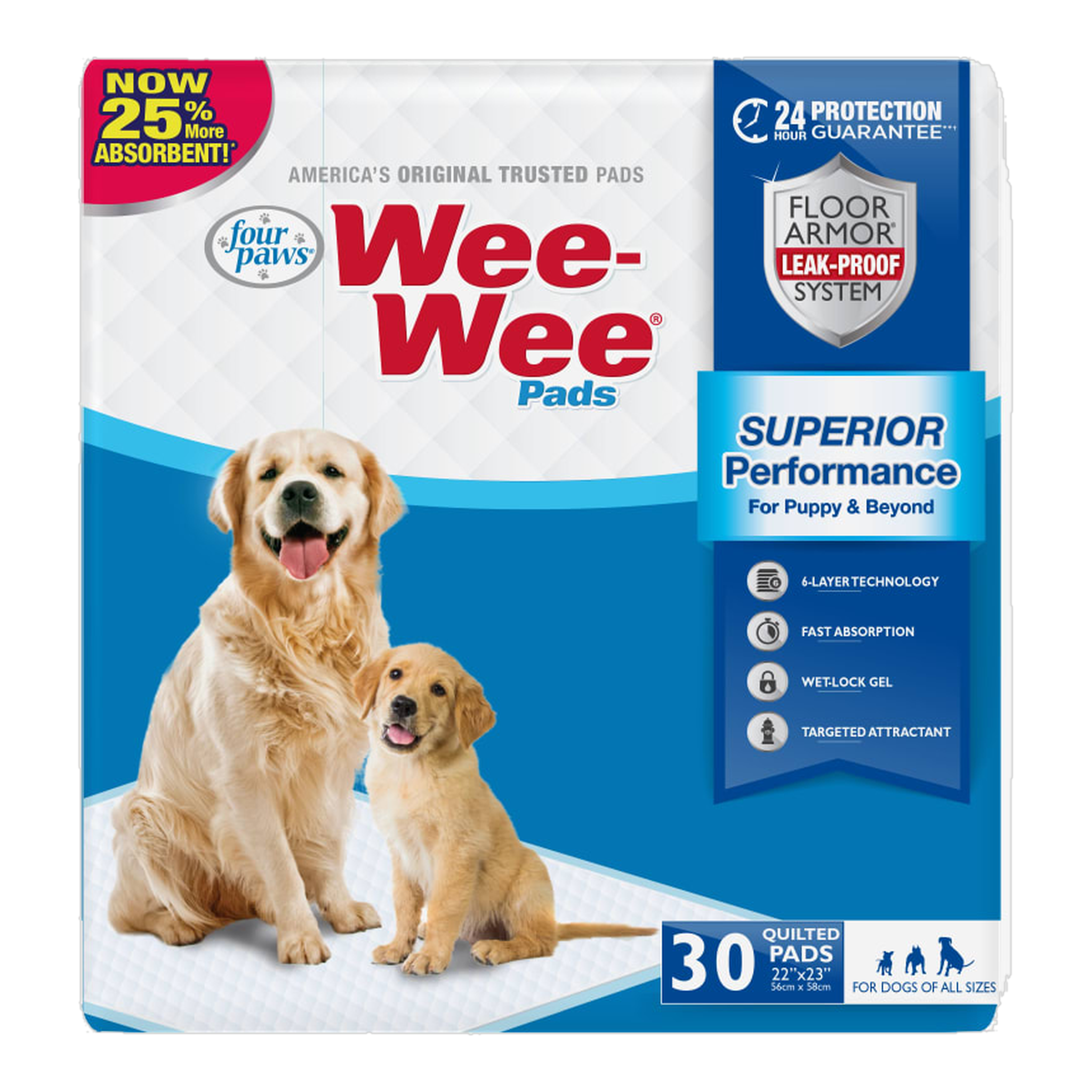 Four Paws Wee-Wee Dog Pee Pads box front