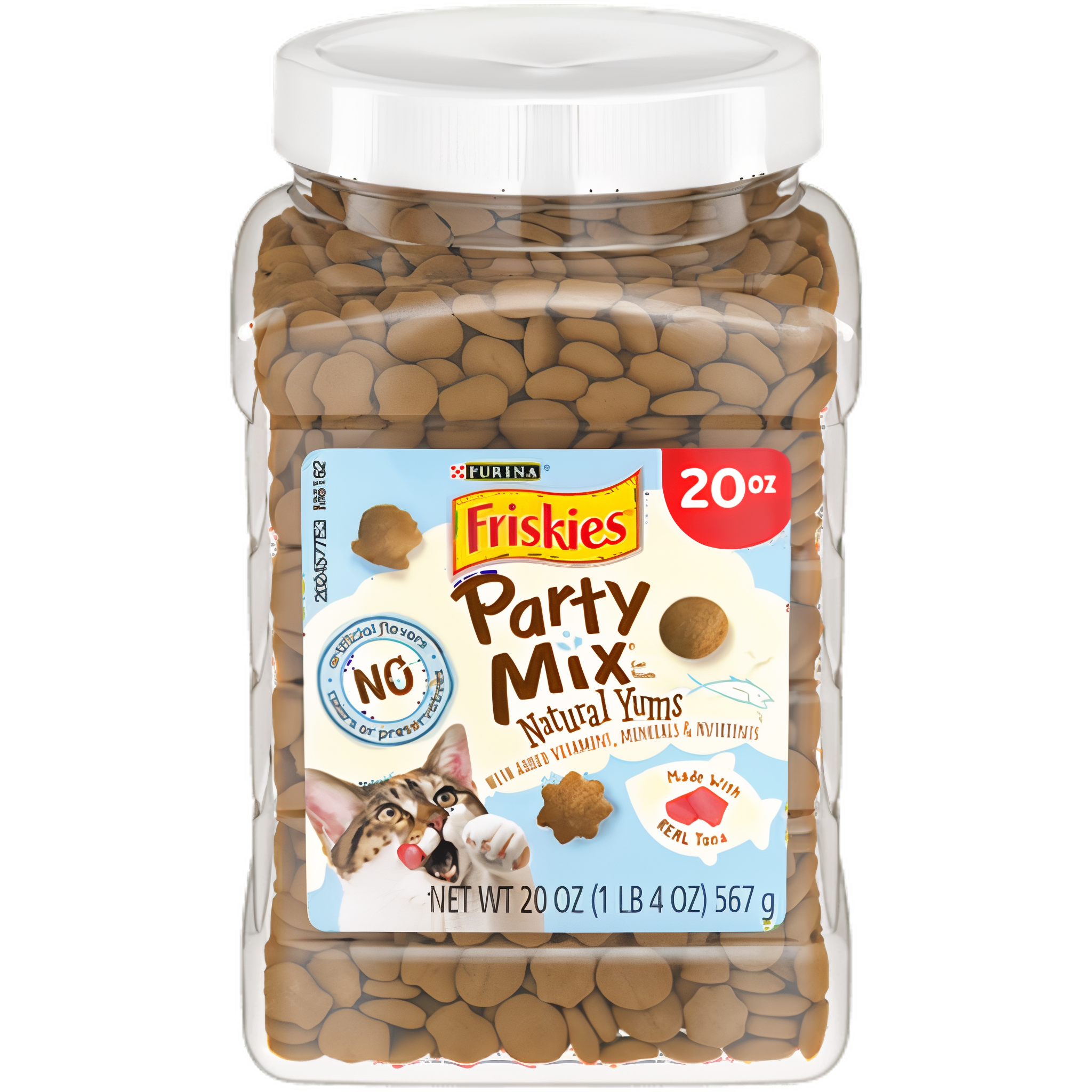 Friskies Natural Cat Treats Party Mix Natural Yums With Real Tuna