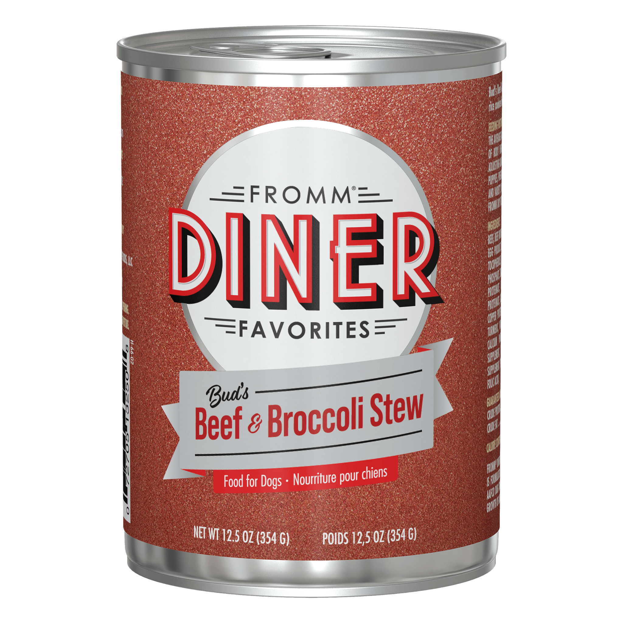Fromm Diner Favorites Bud's Beef & Broccoli Stew can