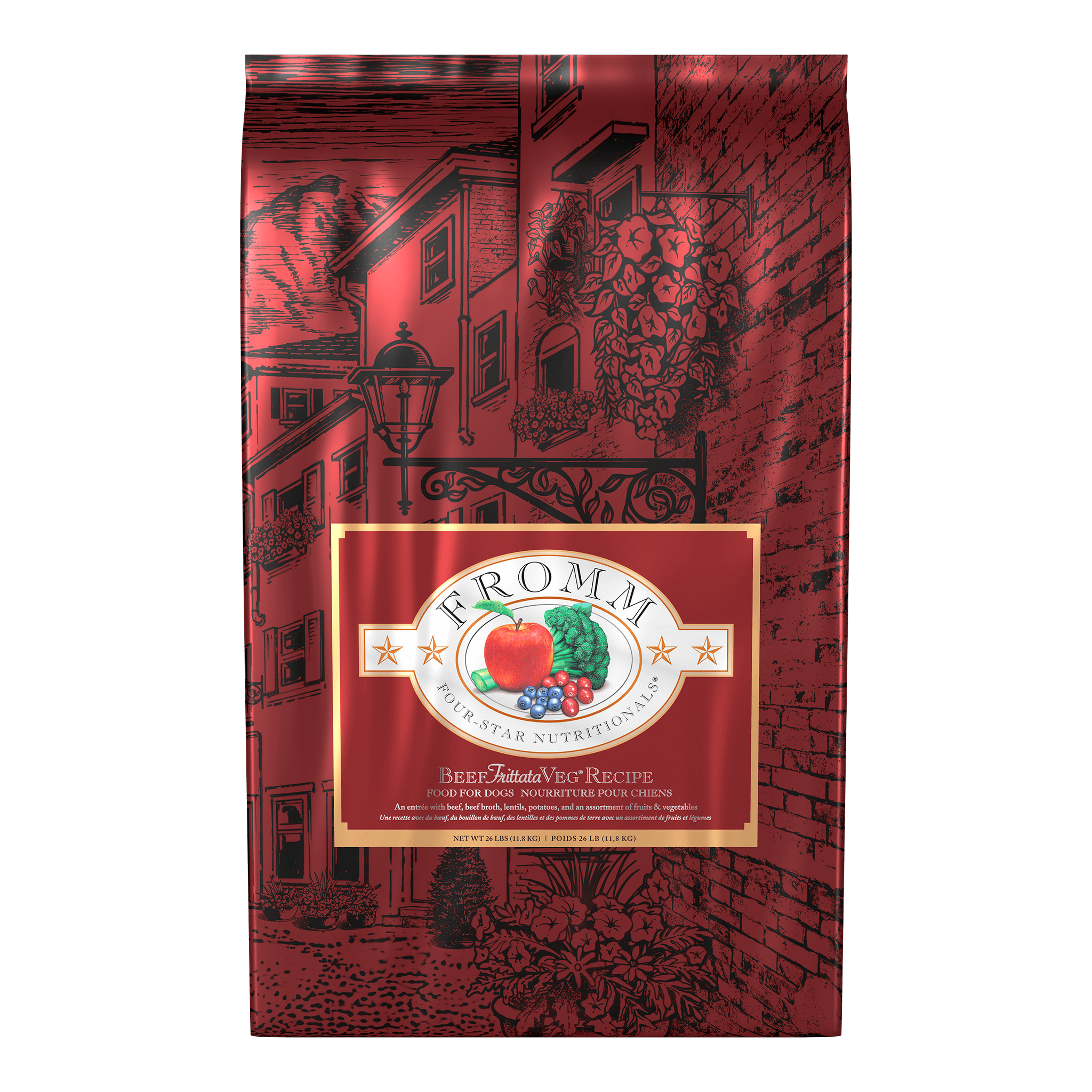 Fromm Four-Star Beef Frittata Veg Recipe Dry Dog Food bag
