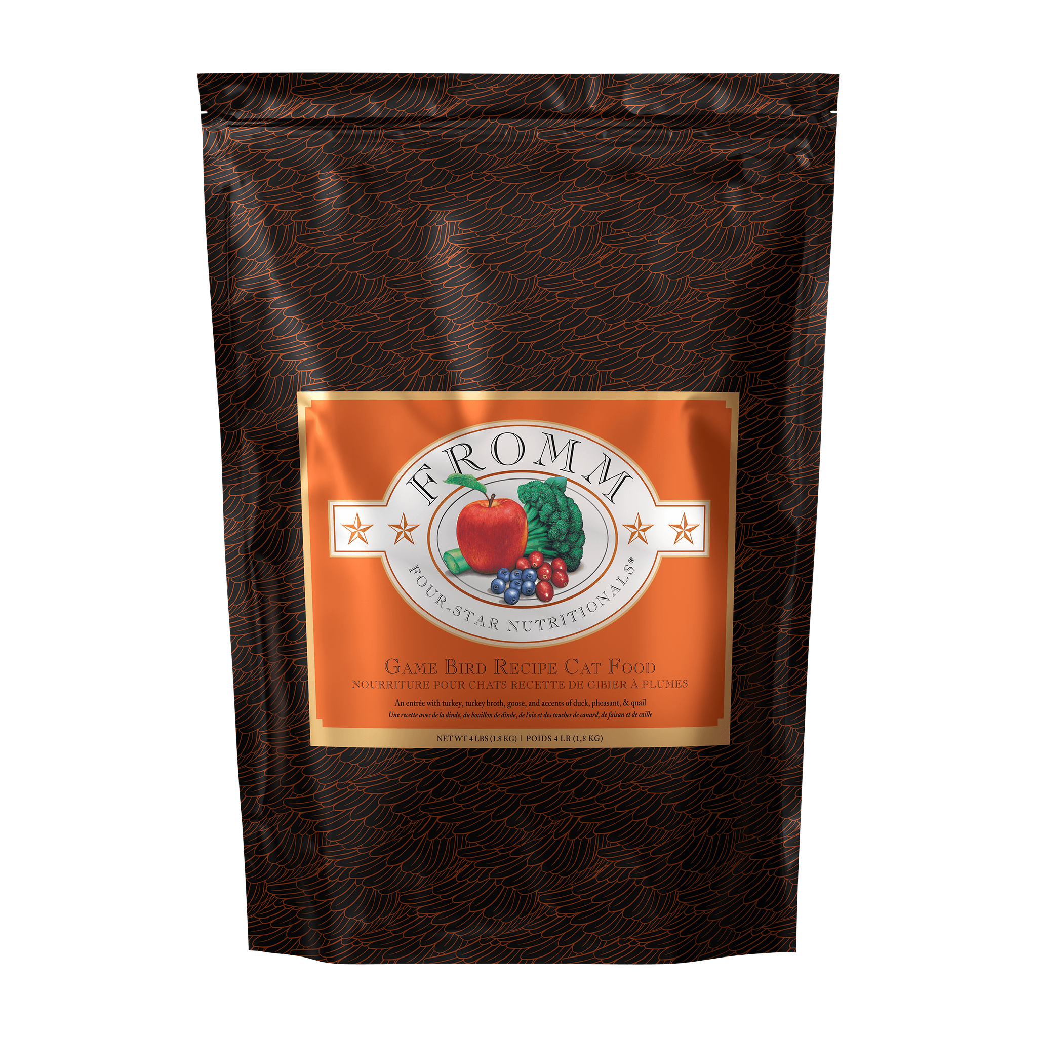 Fromm Four-Star Game Bird Recipe Dry Cat Food bag
