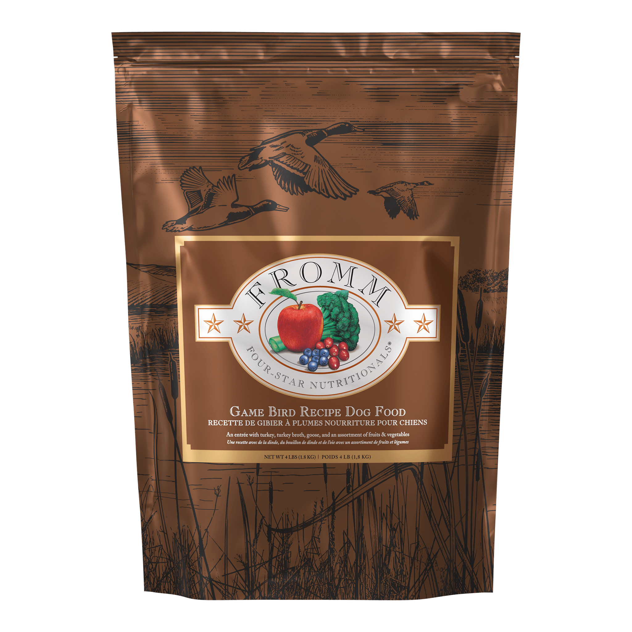 Fromm Four-Star Game Bird Recipe Dry Dog Food bag