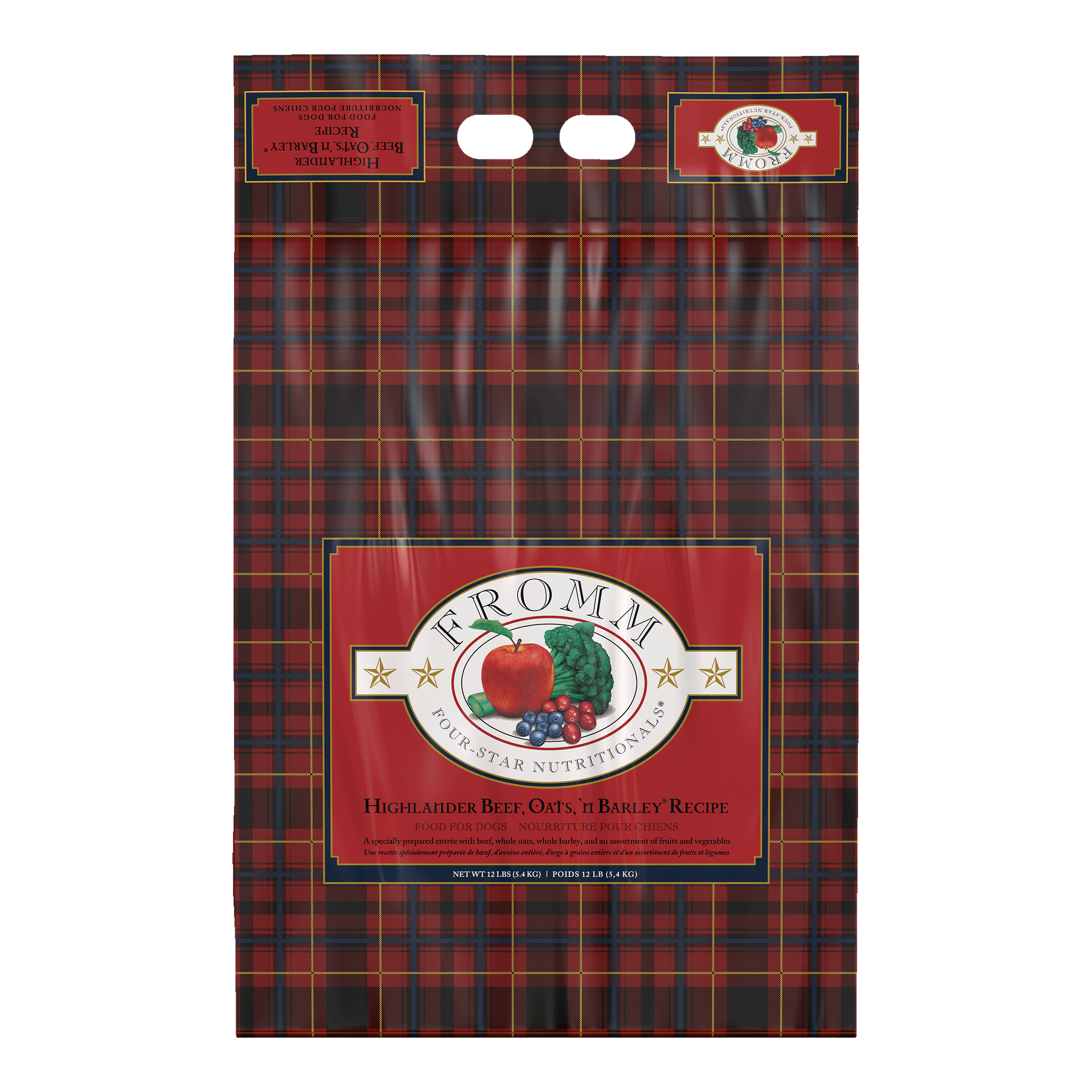 Fromm Four-Star Highlander Beef, Oats 'n Barley Recipe Dry Dog Food bag
