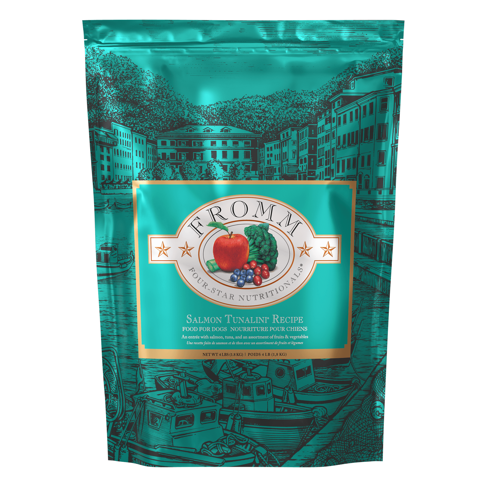 Fromm Four-Star Salmon Tunalini Recipe Dry Dog Food bag