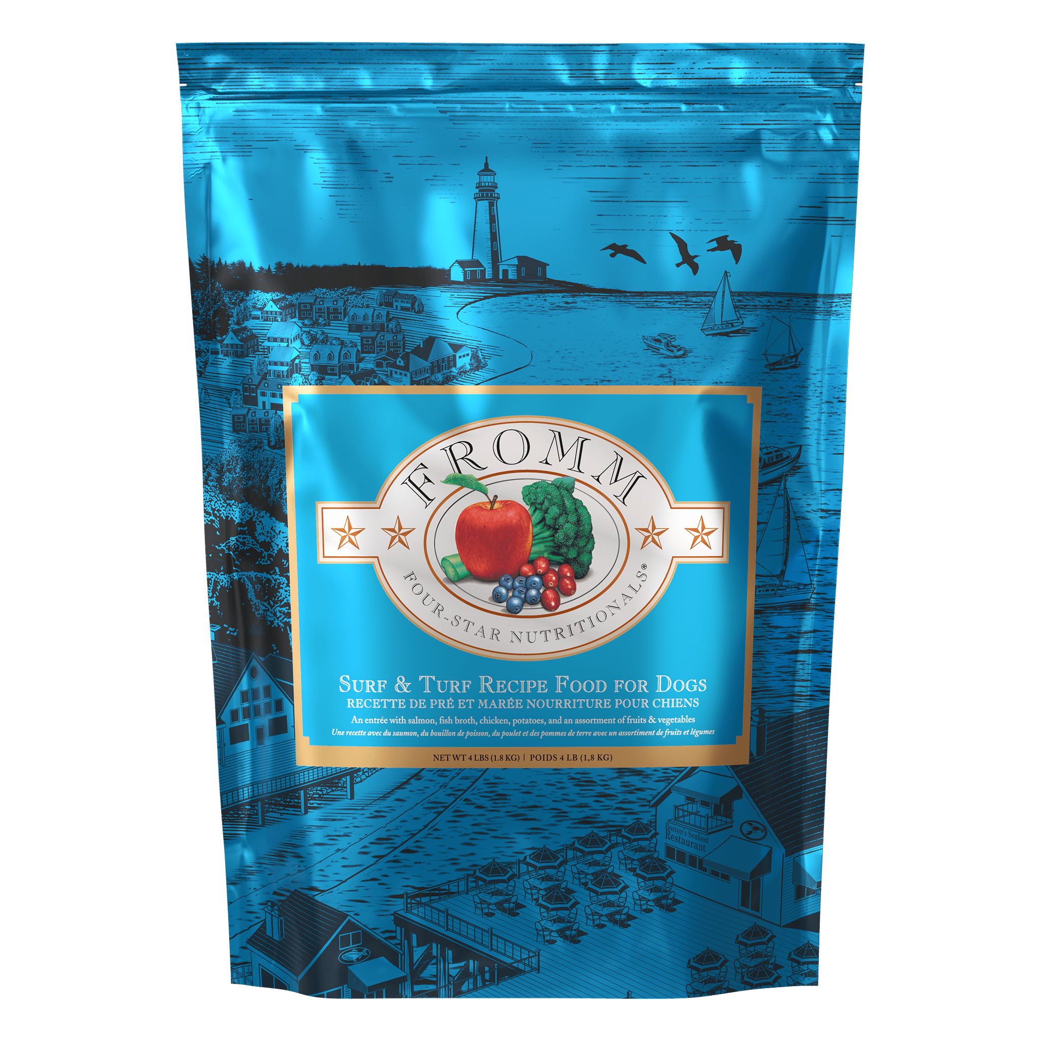Fromm Four-Star Surf & Turf Recipe Dry Dog Food bag